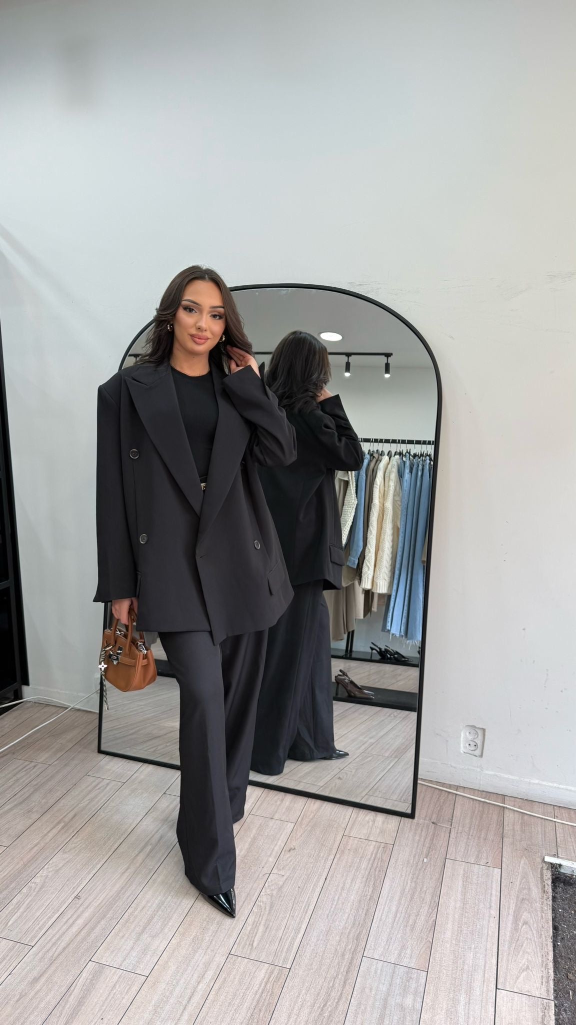 Blazer oversize noir