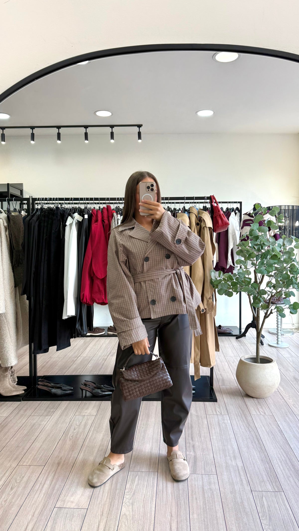 Trench à carreaux Chloé