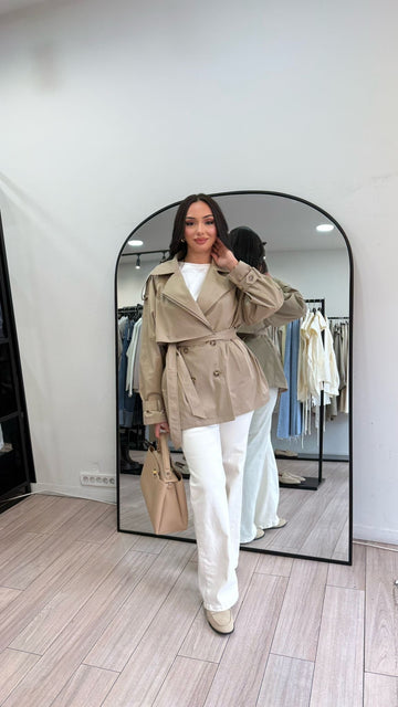 Trench court beige