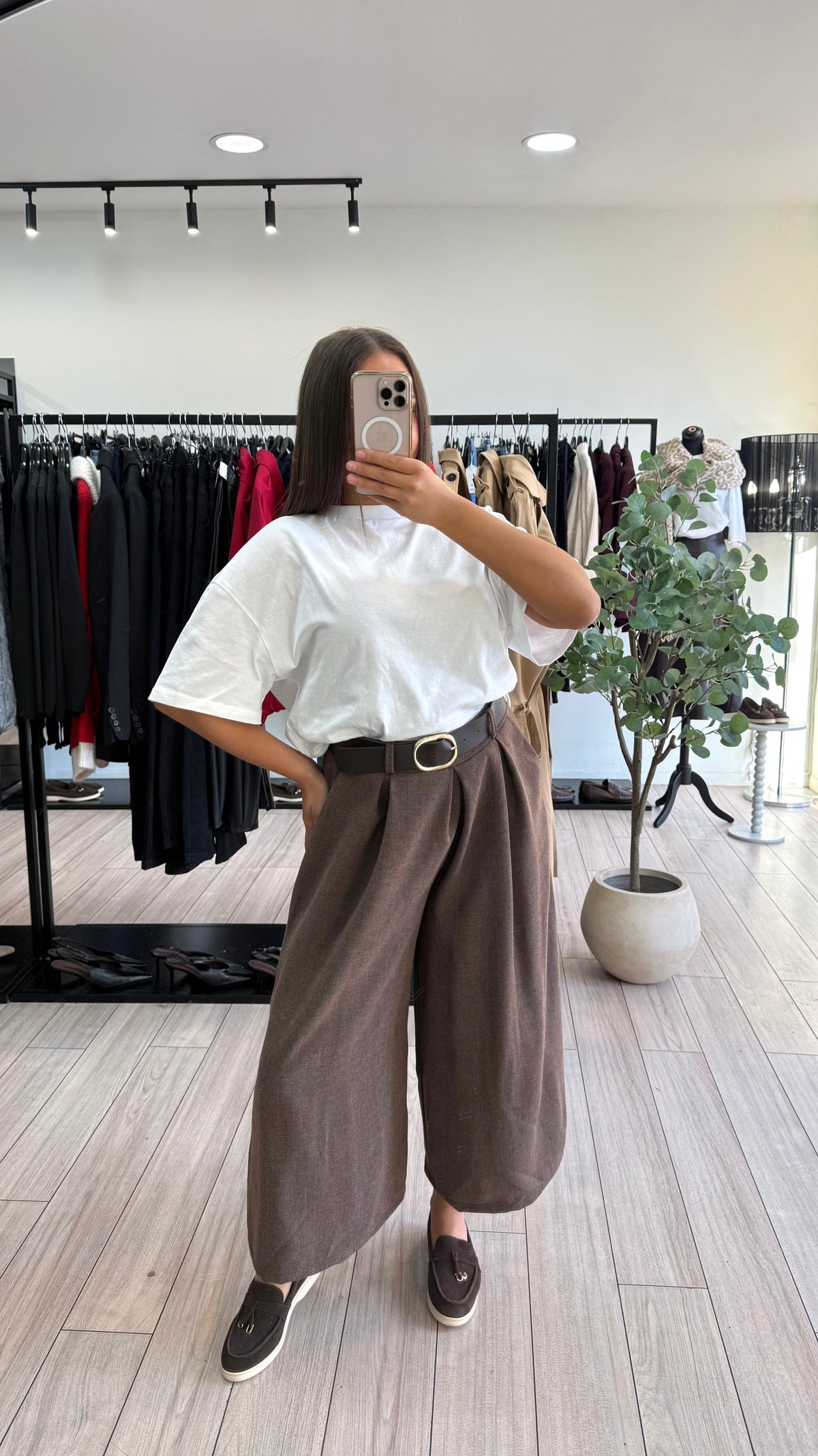 Pantalon aghata Taupe
