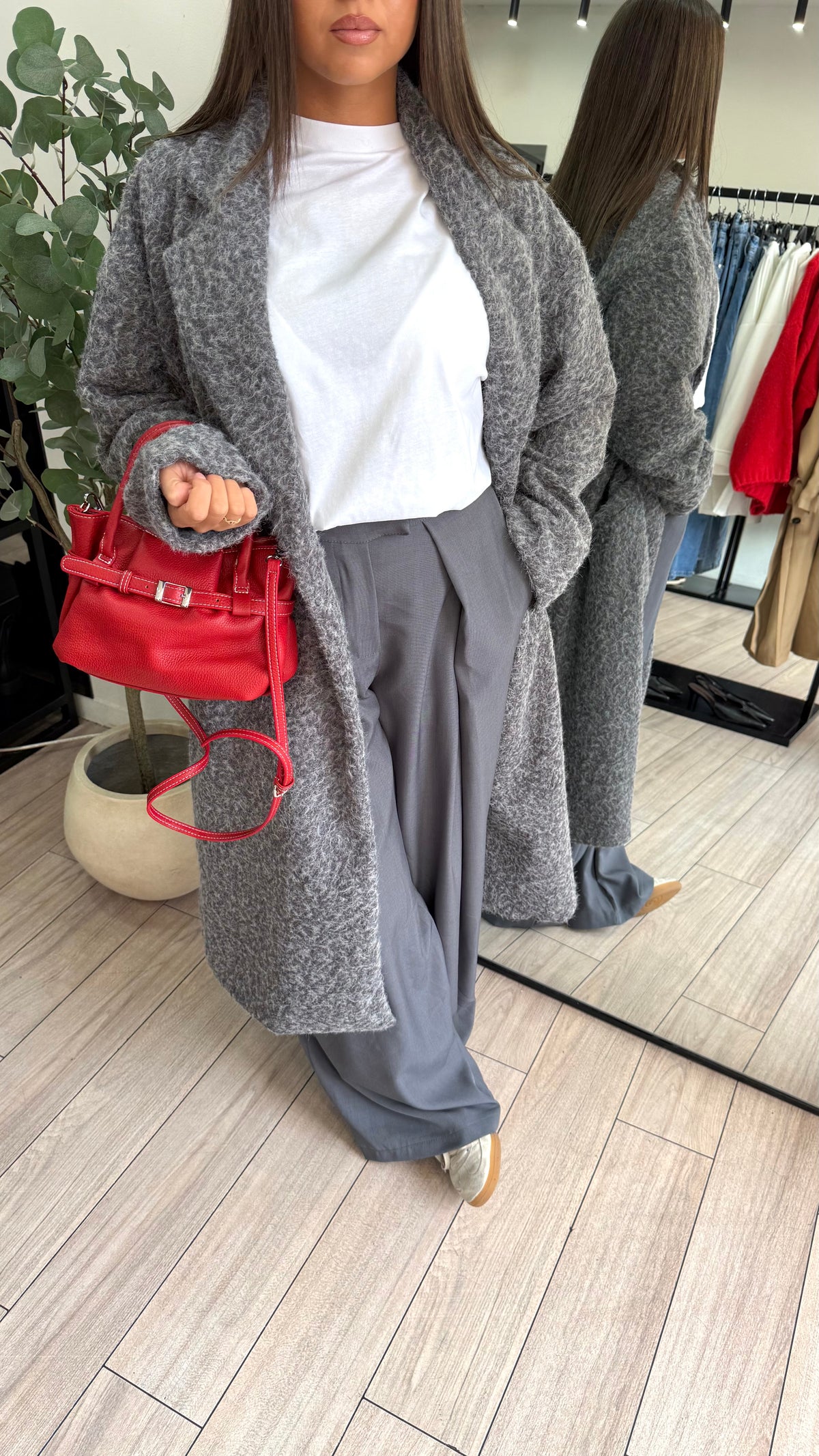Pantalon fluide judtih gris