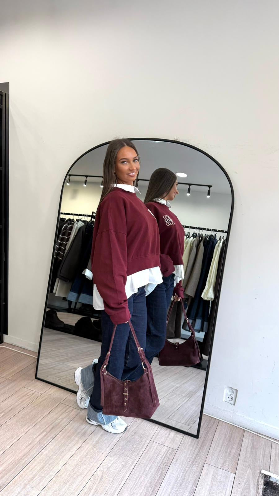 Pull inspi bordeaux