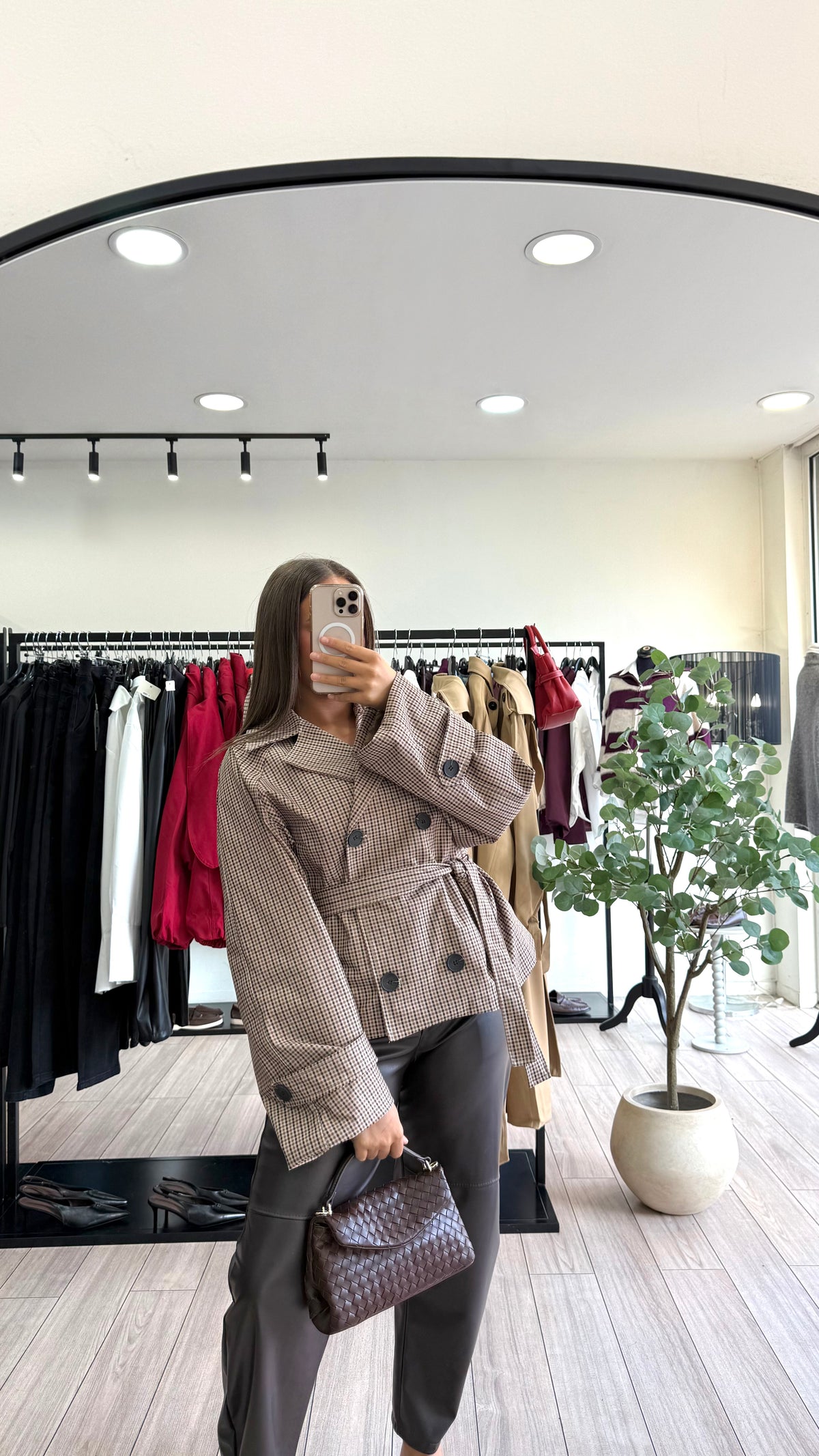 Trench à carreaux Chloé