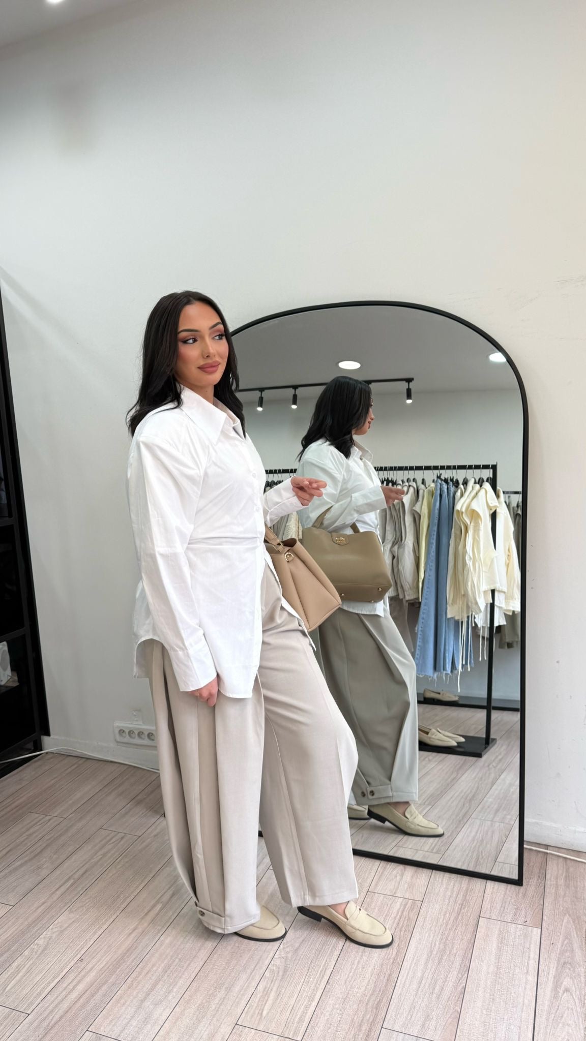 Chemise blanche cintrée