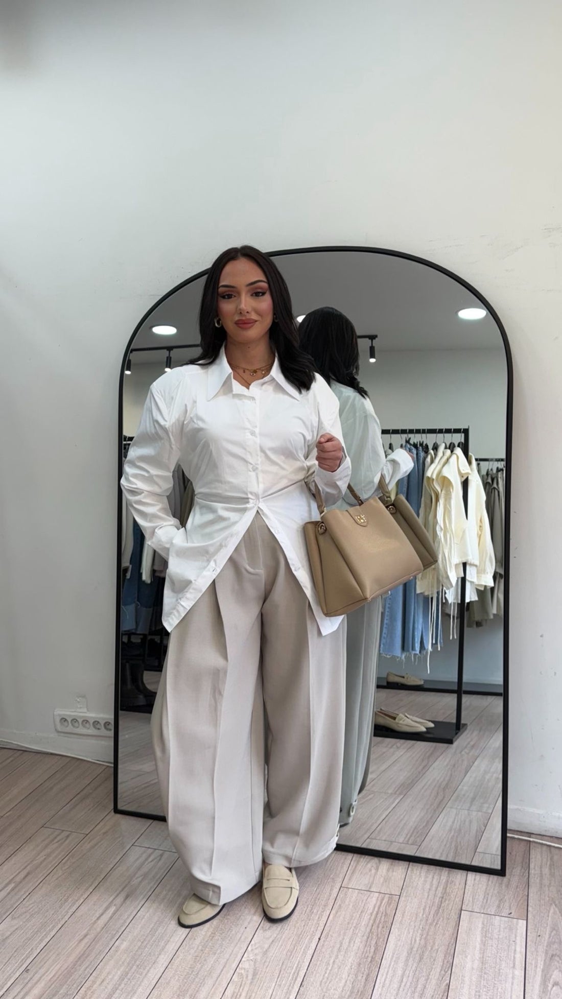 Chemise blanche cintrée