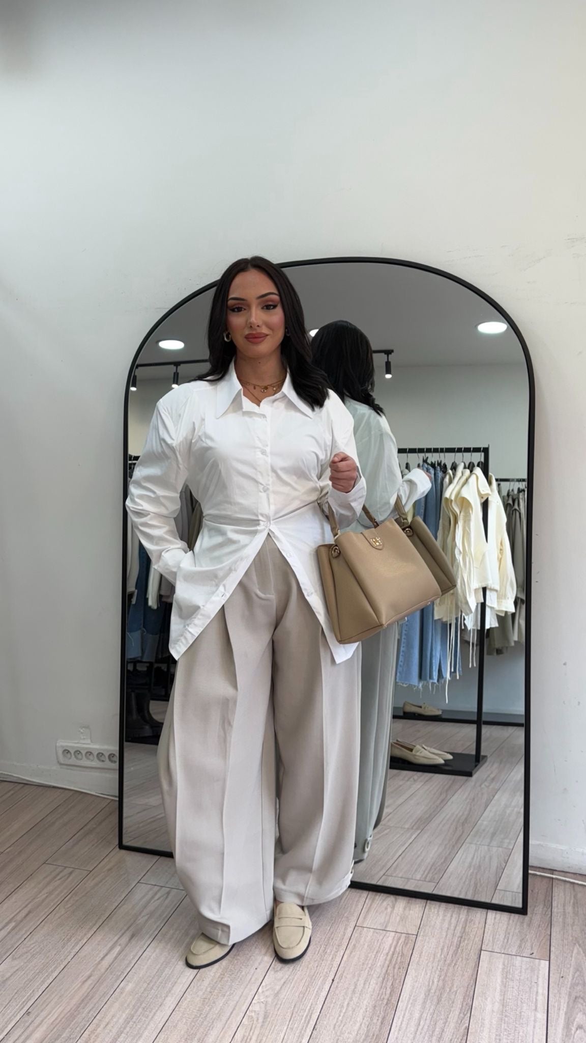 Chemise blanche cintrée