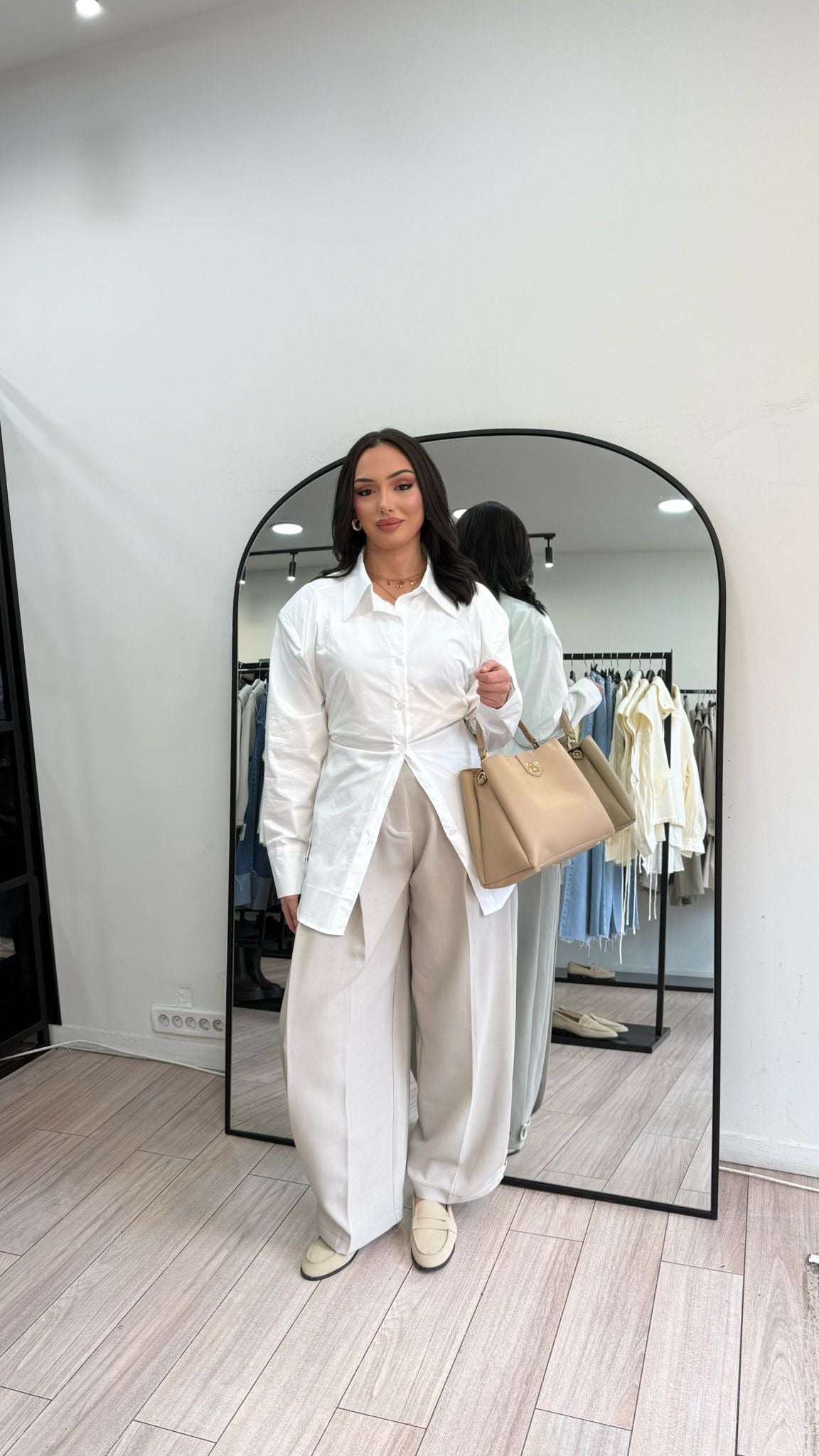 Chemise blanche cintrée