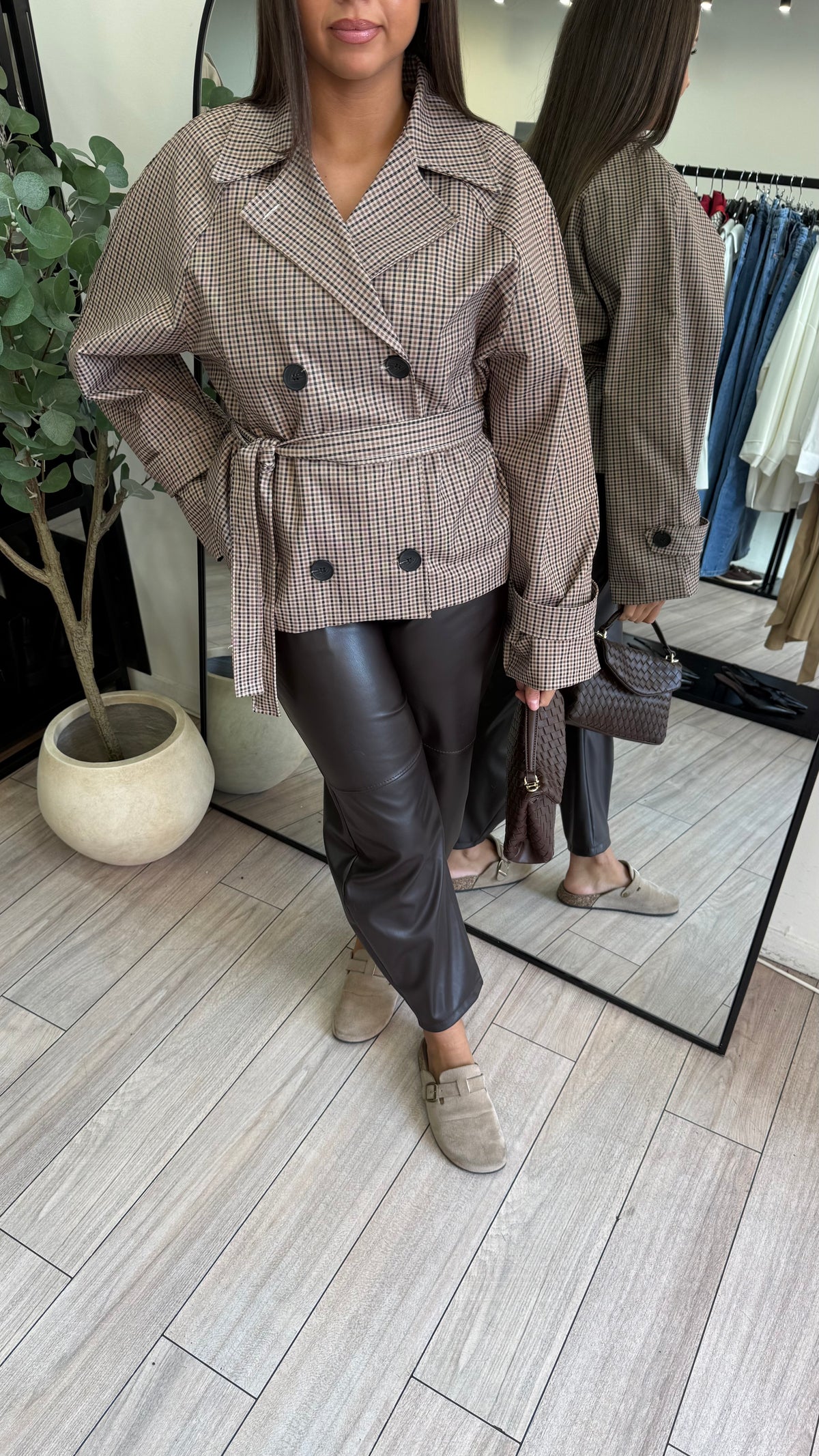 Trench à carreaux Chloé