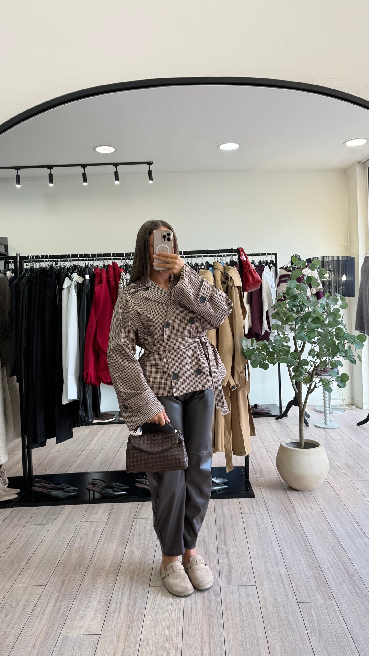 Trench à carreaux Chloé