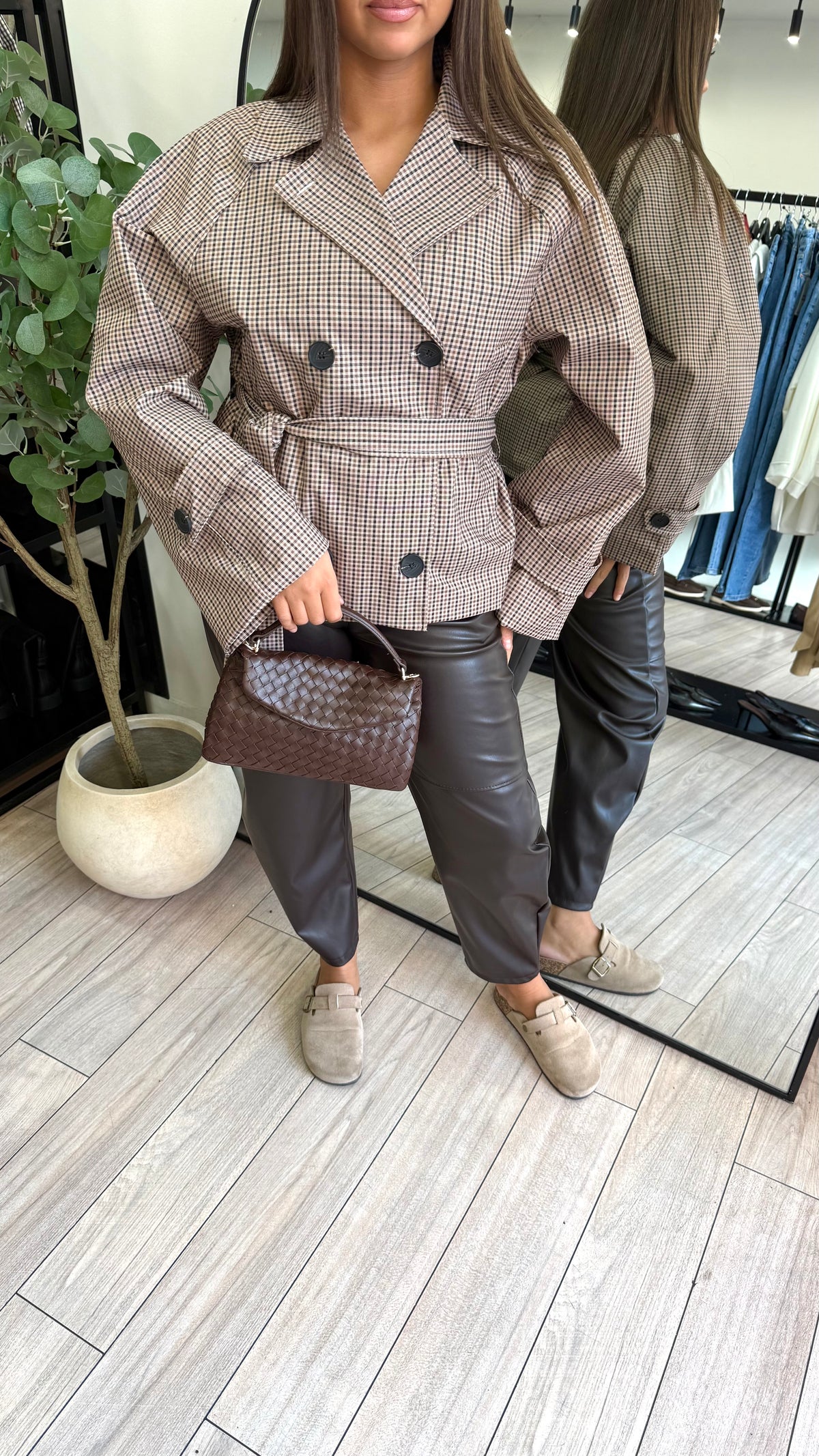 Trench à carreaux Chloé