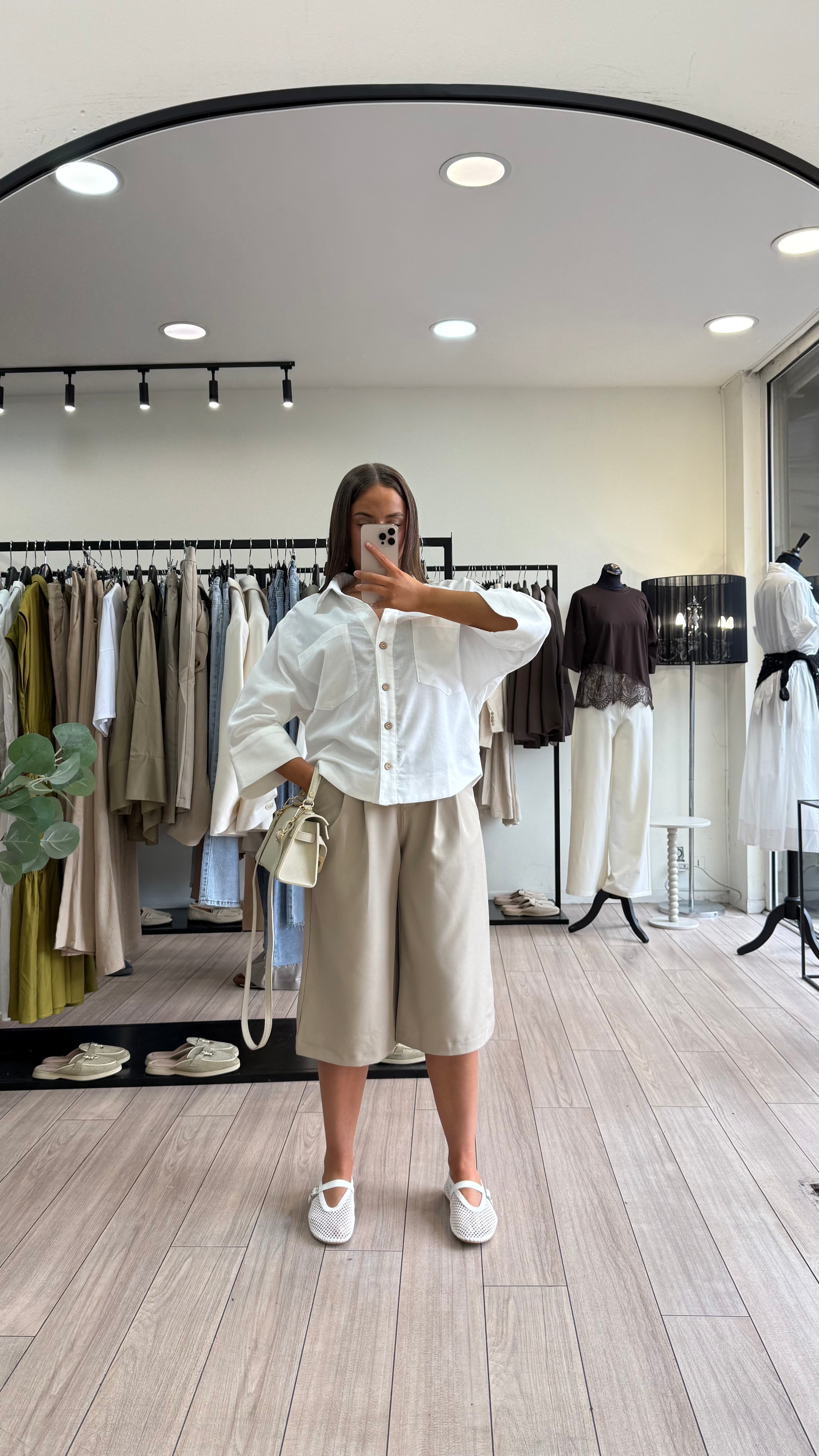 chemise en lin blanche