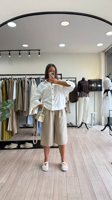 chemise en lin blanche