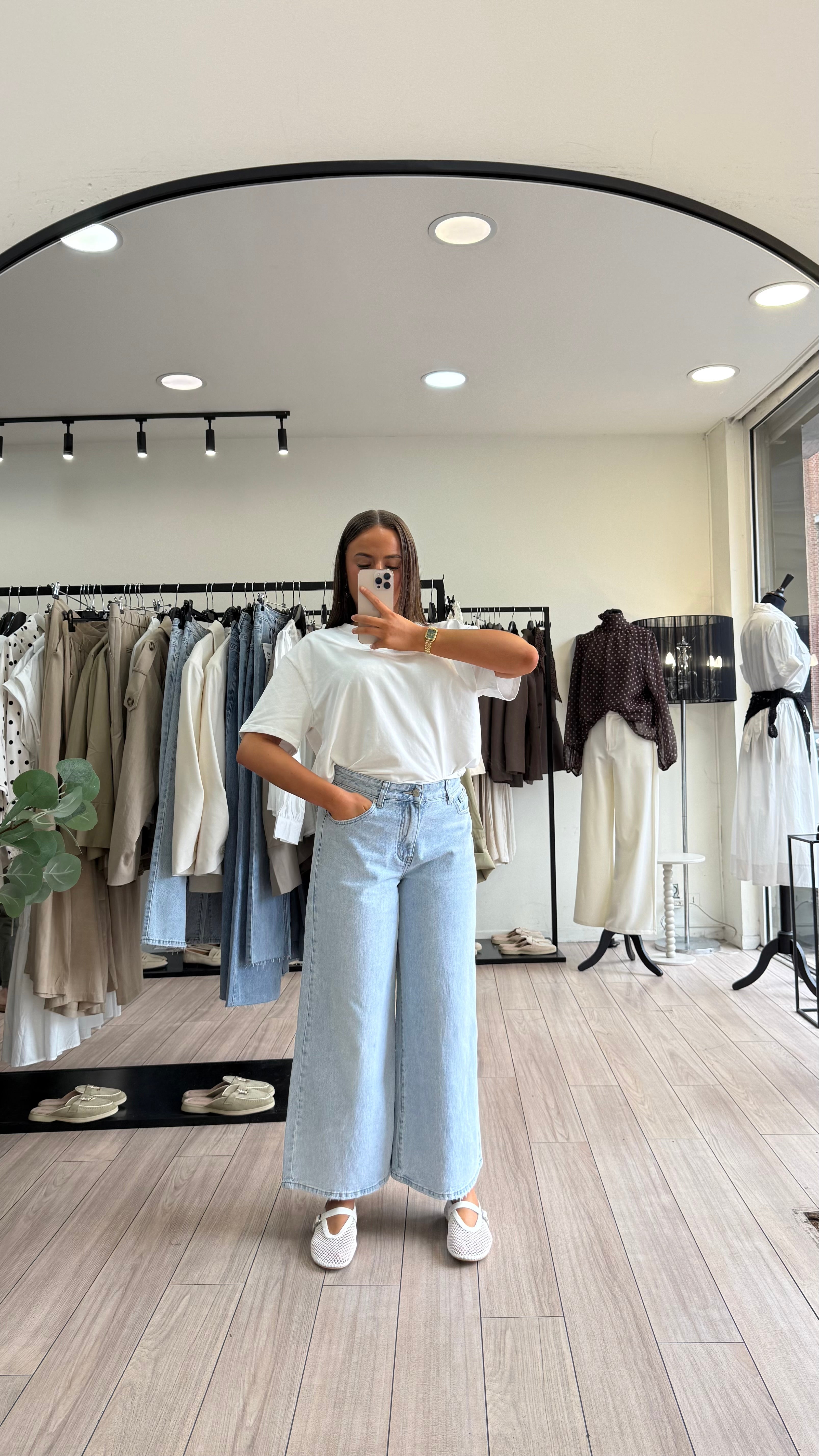 Jeans wide cropped