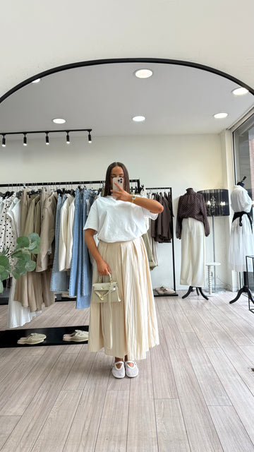 jupe camille beige
