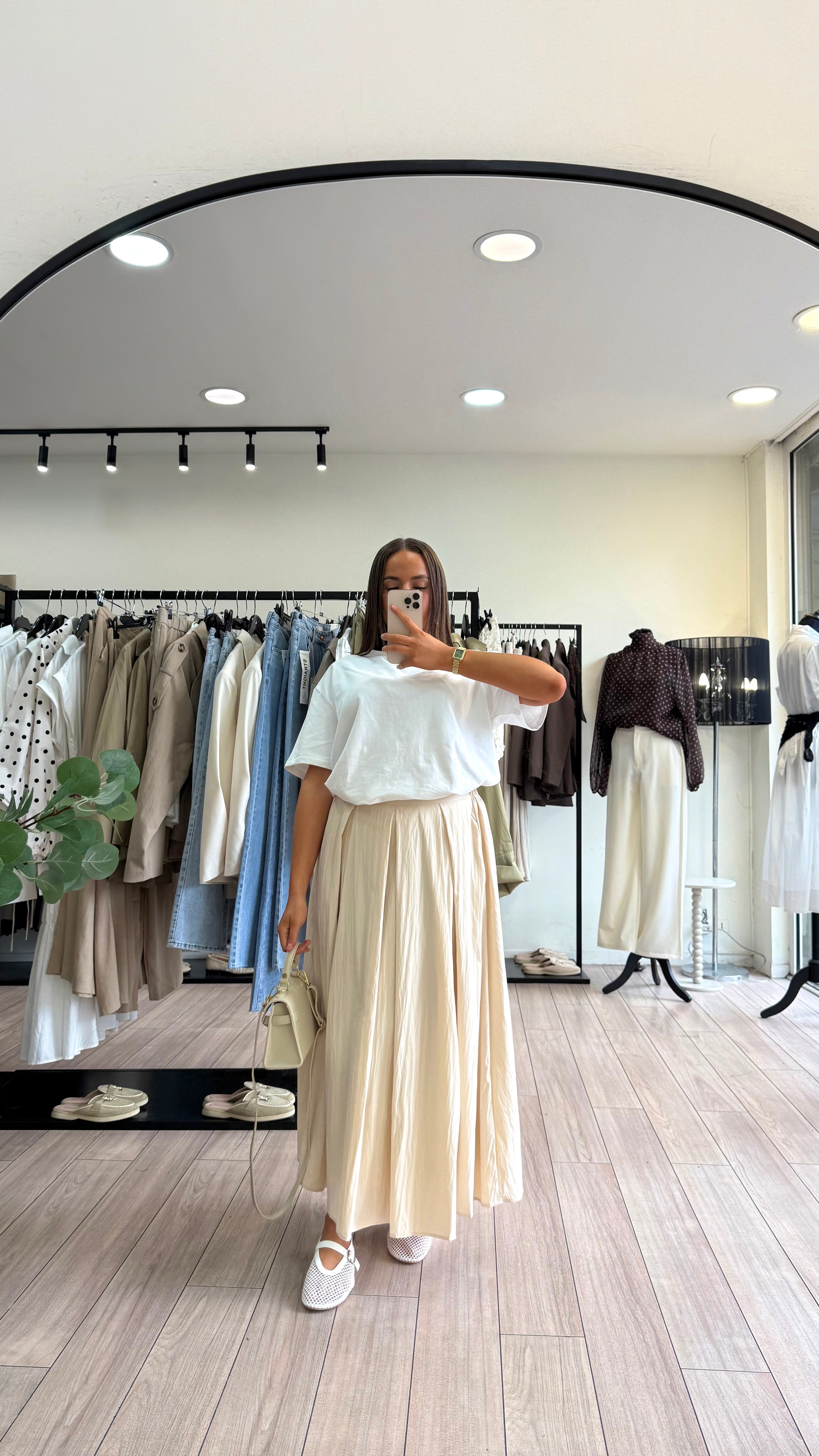 jupe camille beige
