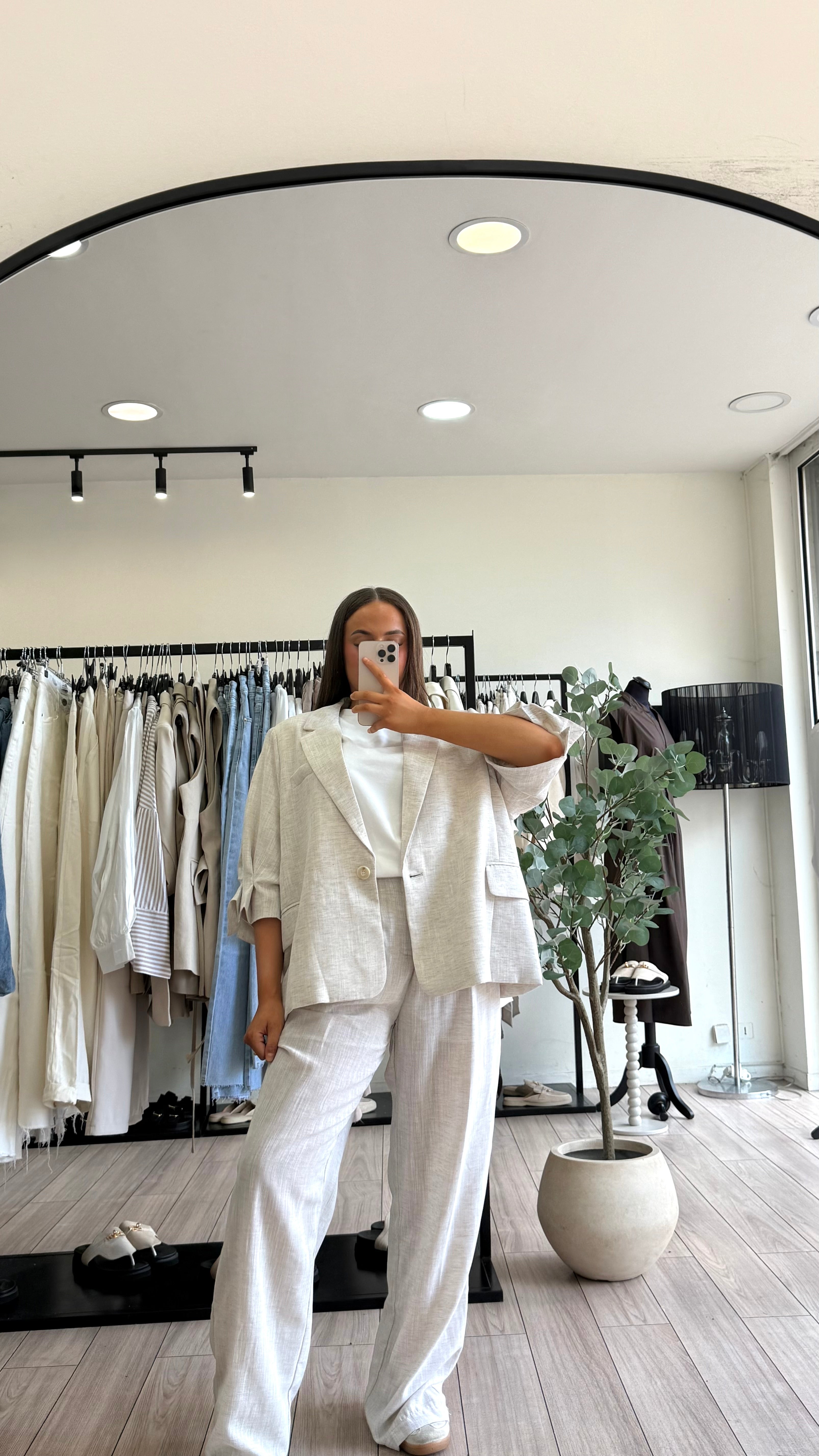Blazer lin Chay oversize