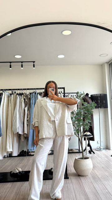 Blazer lin Chay oversize