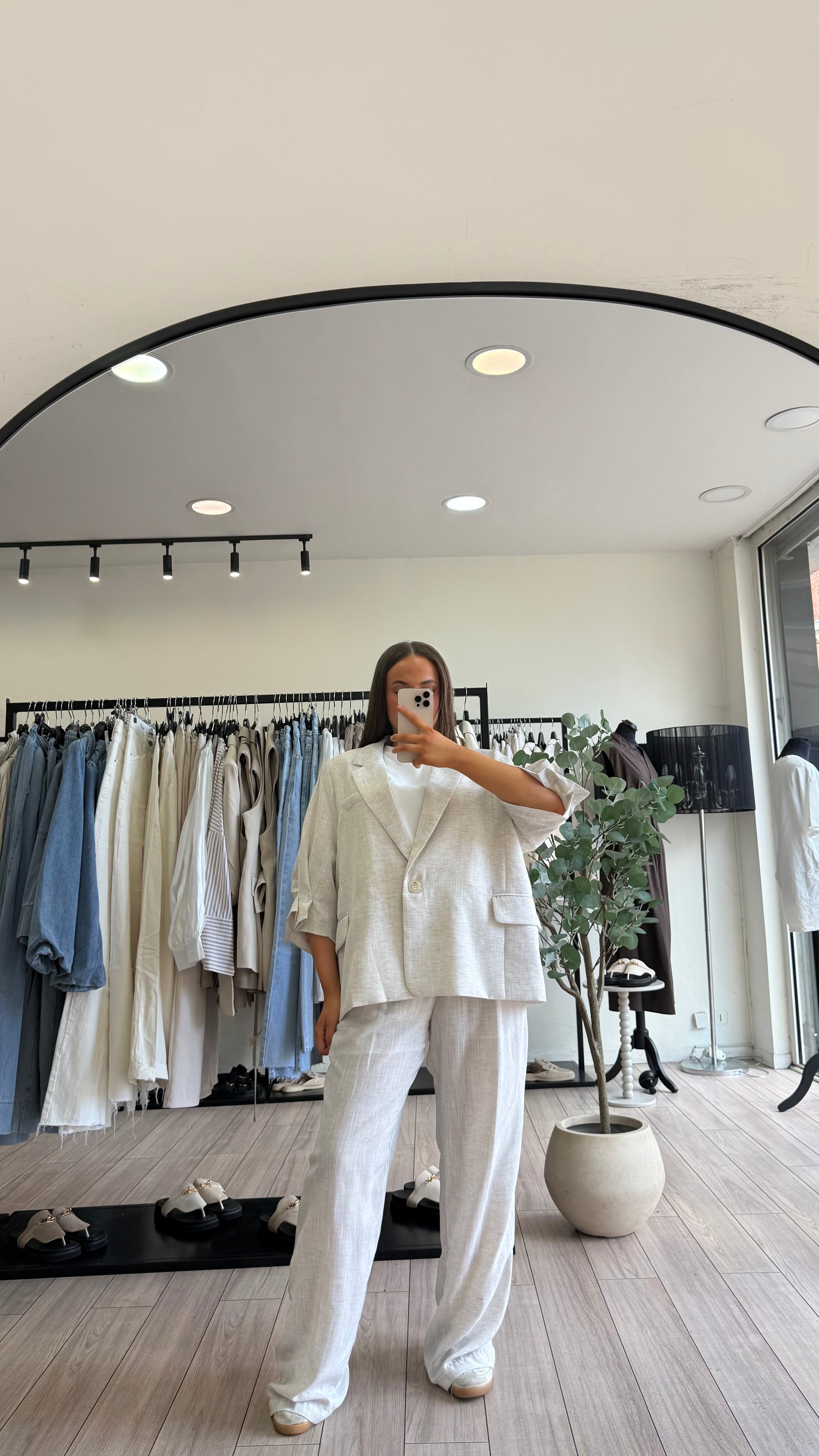 Blazer lin Chay oversize