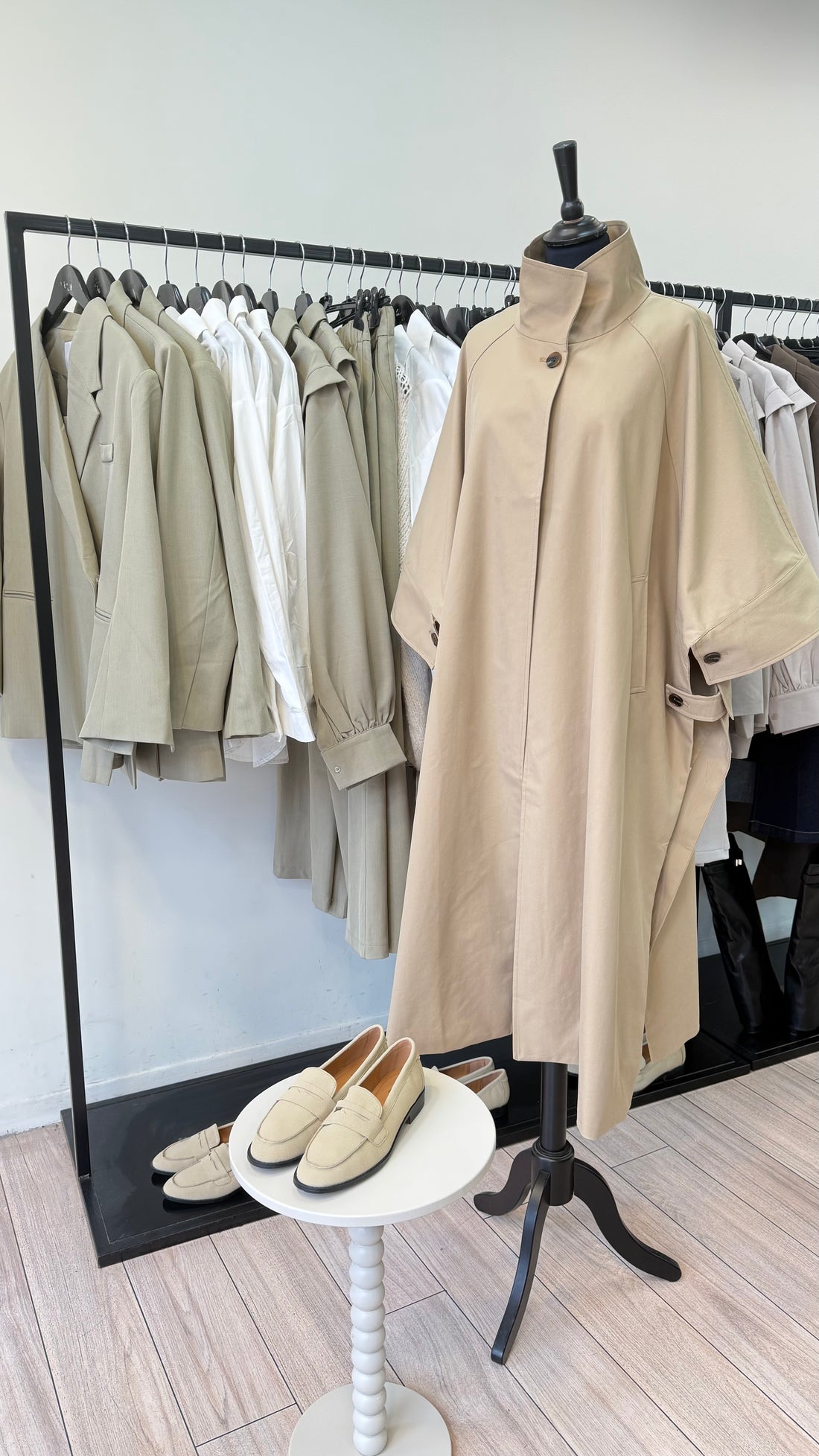 Trench cape beige