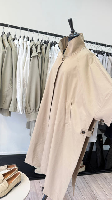 Trench cape beige
