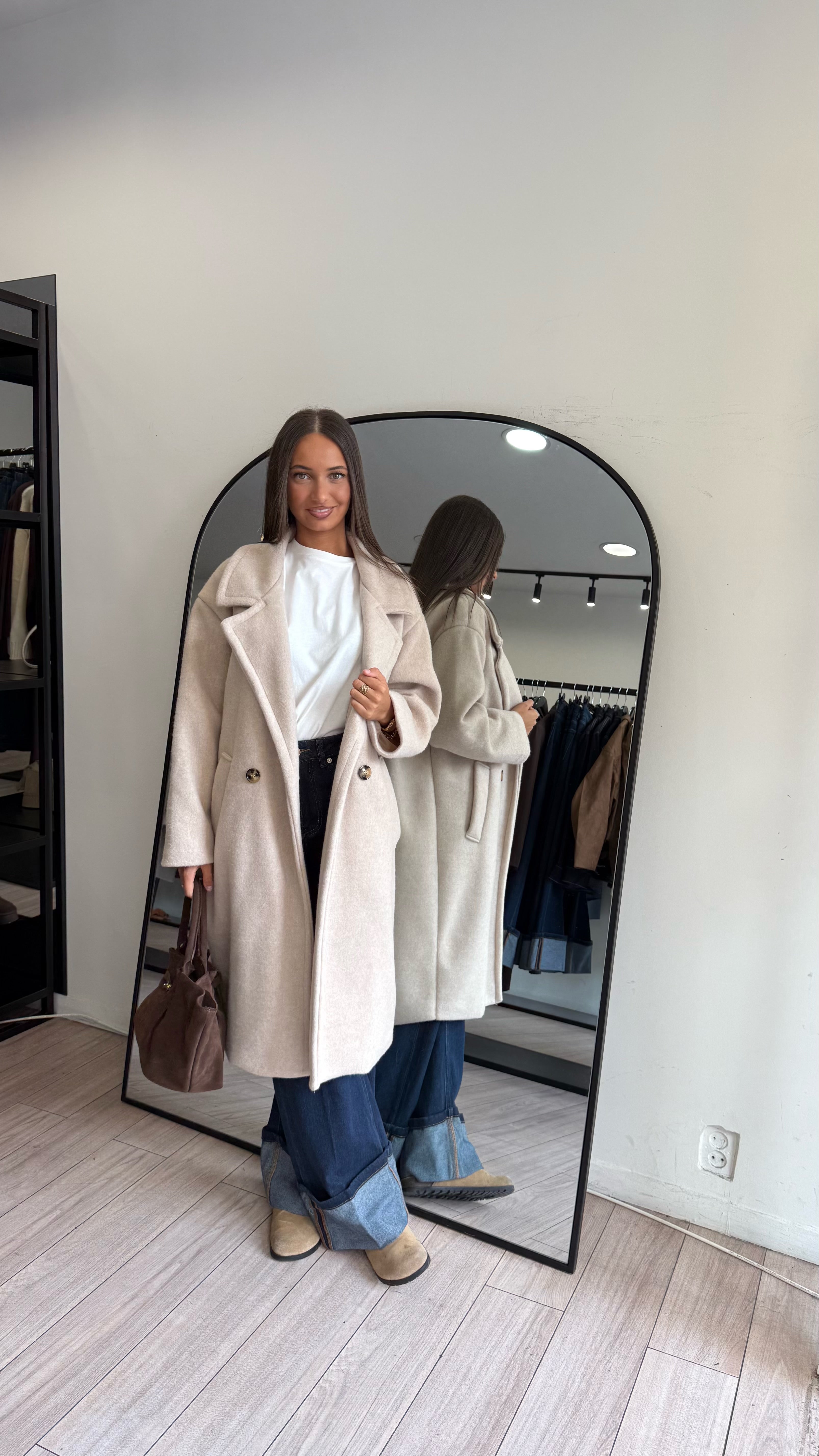 manteau shay beige