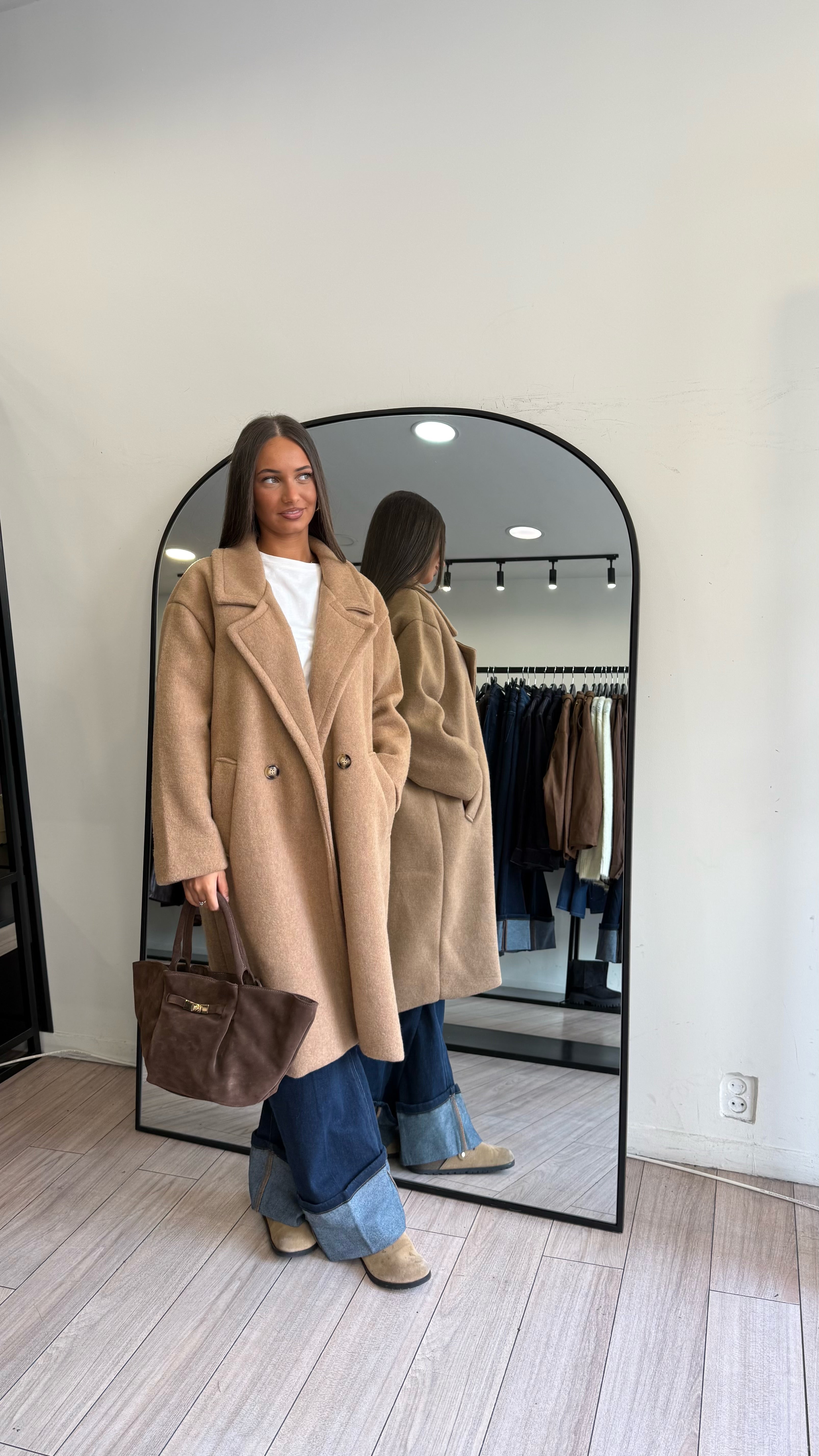 manteau shay camel