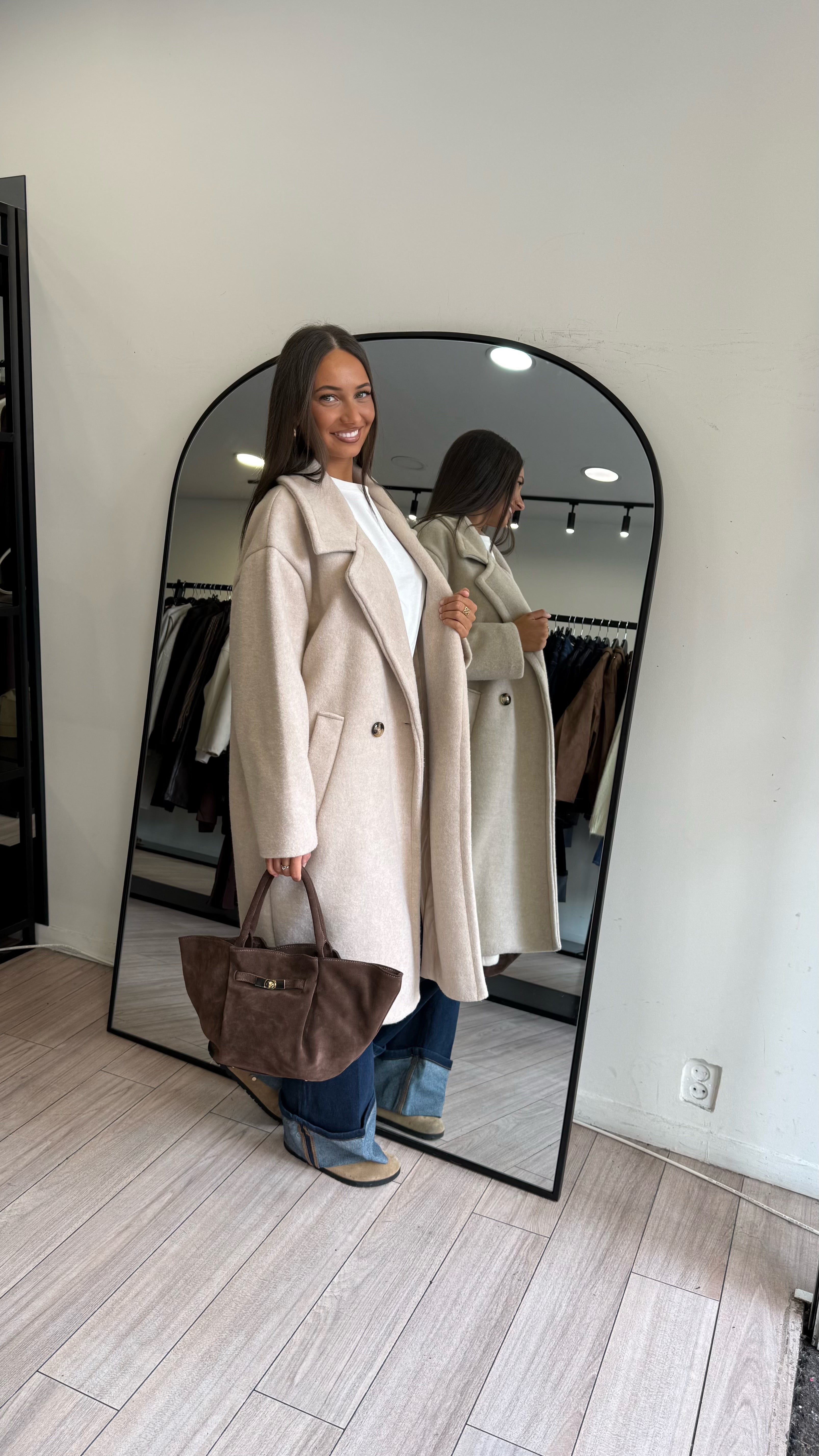 manteau shay beige