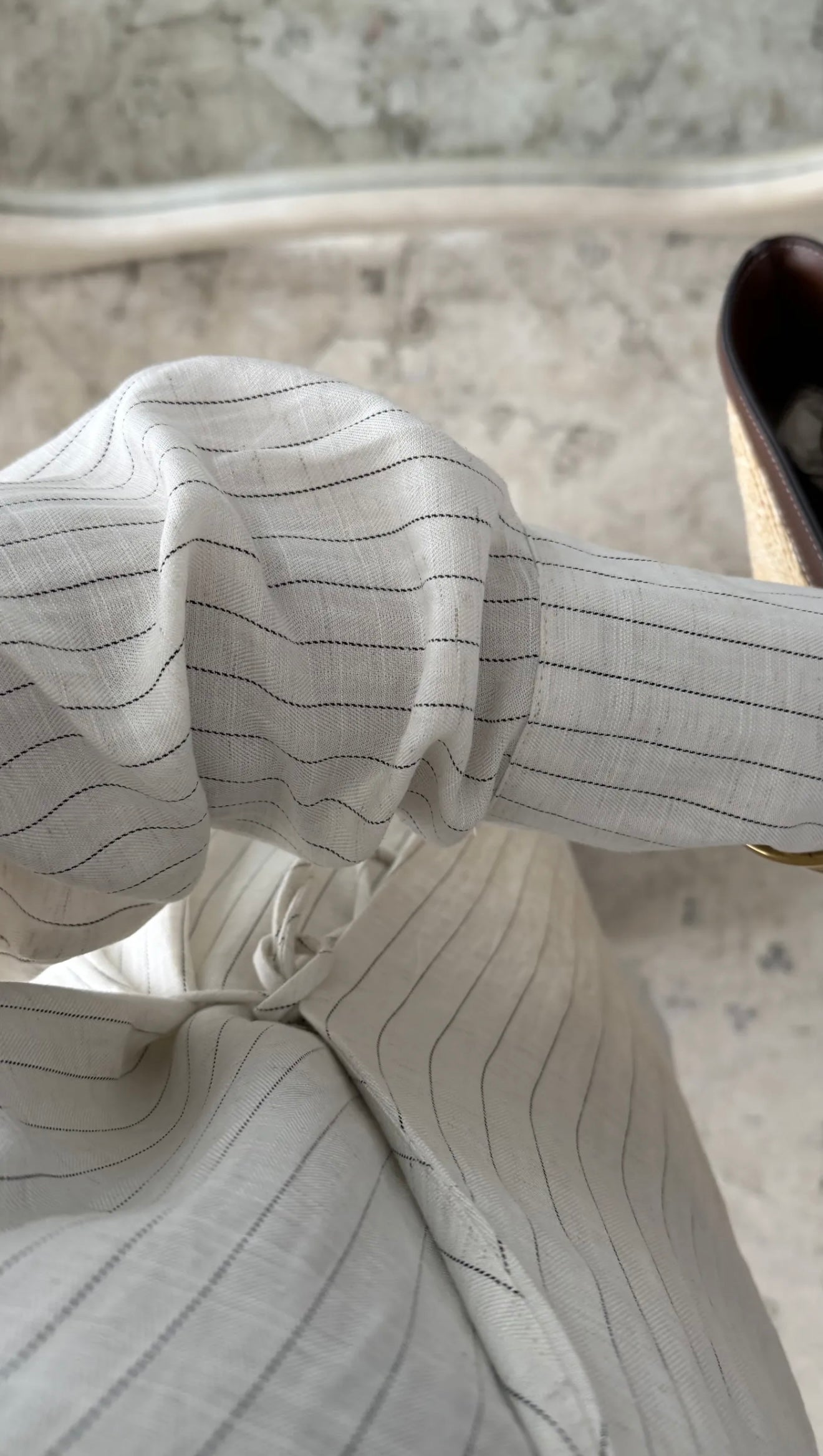 Ensembles à rayures blanc