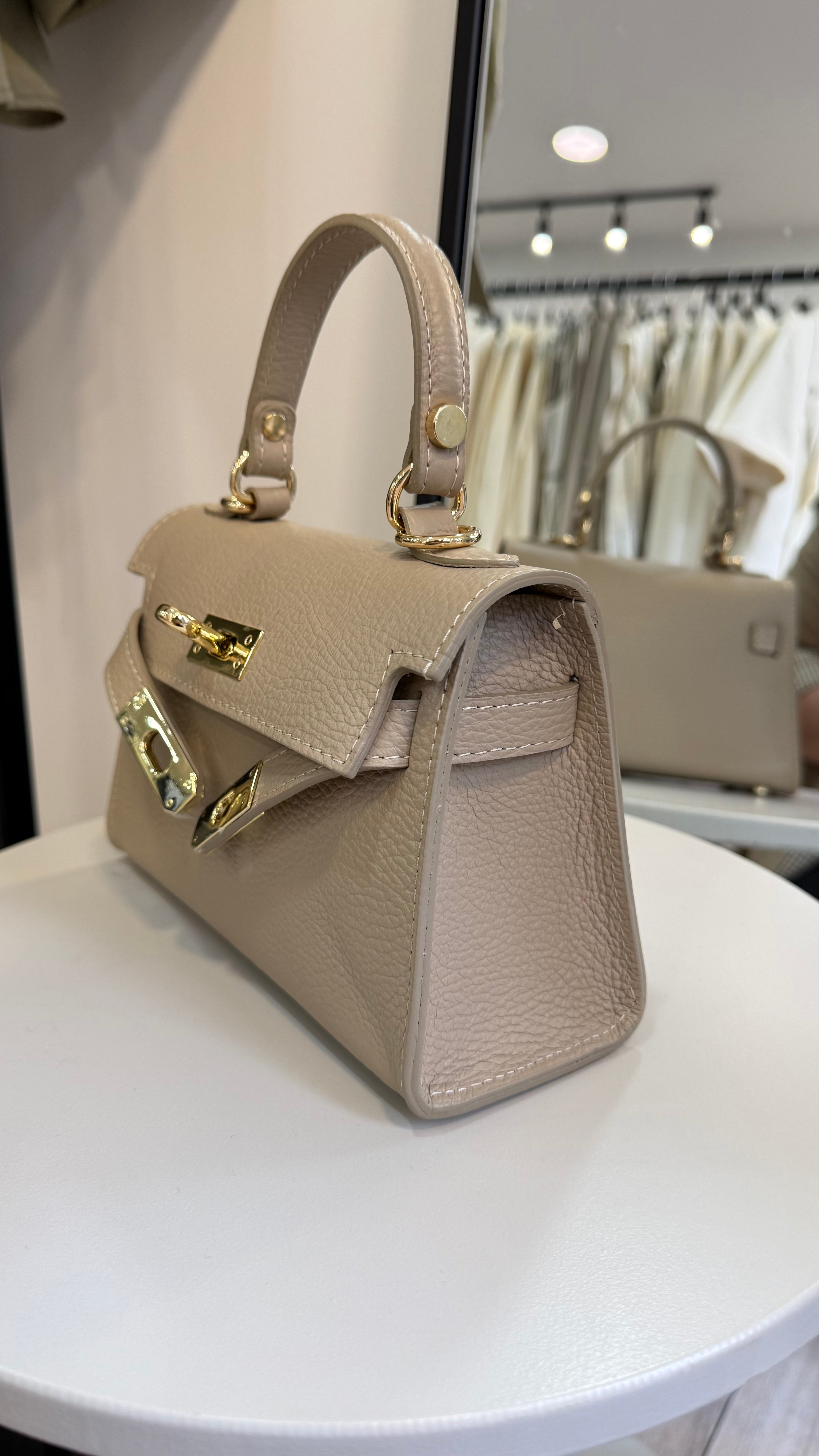 sac en cuir kell taupe