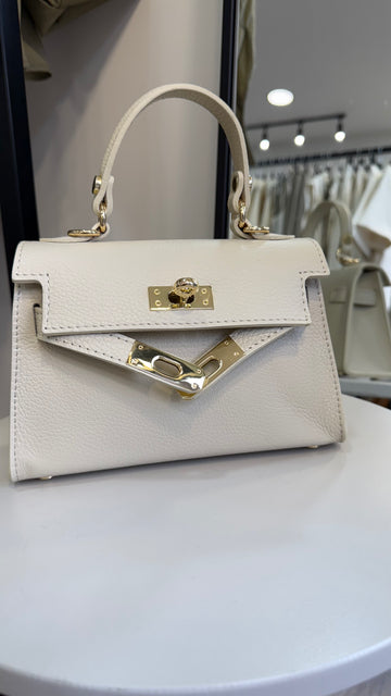sac en cuir kell beige