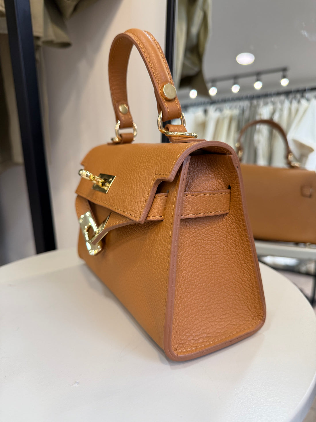sac en cuir Kell camel