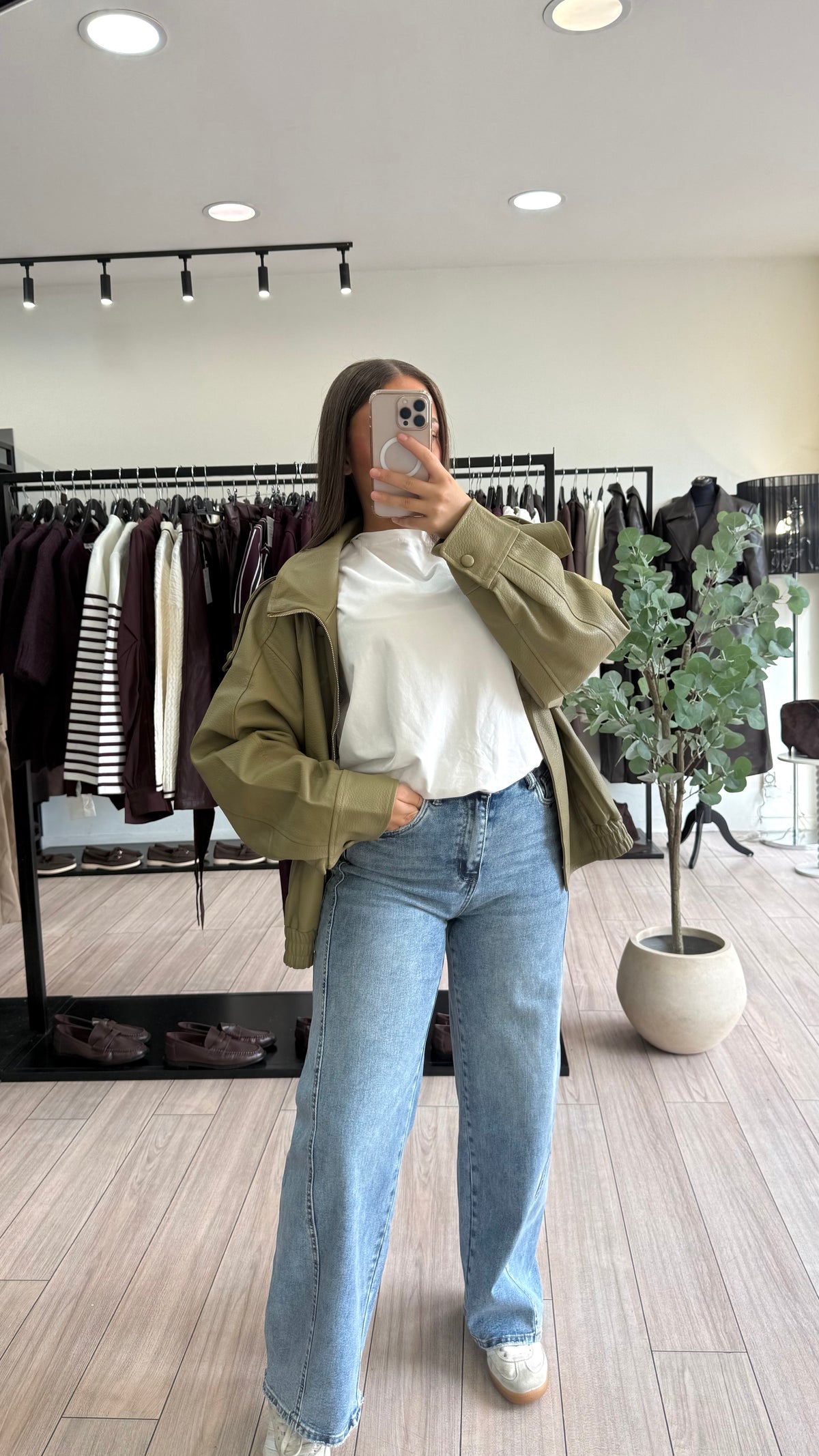 Jeans coupe ballon clair