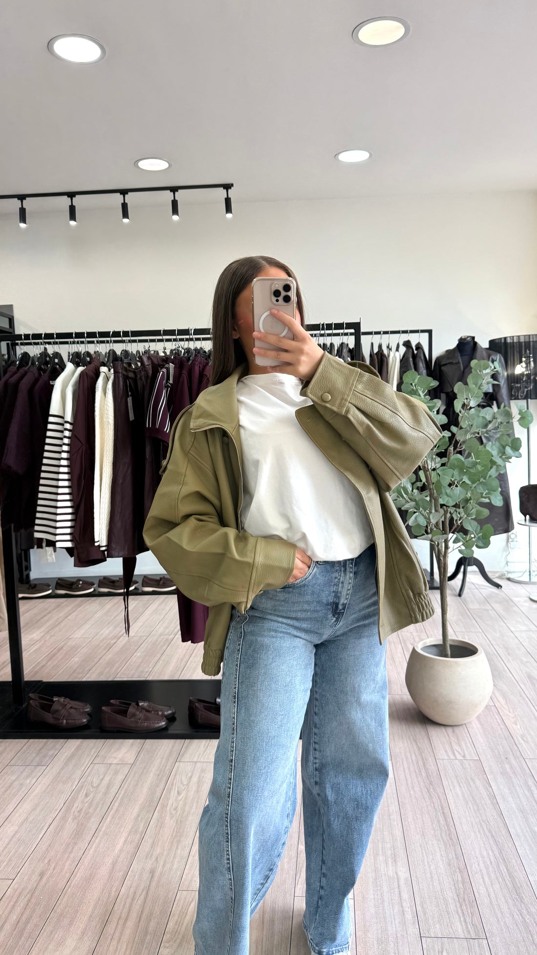 Jeans coupe ballon clair