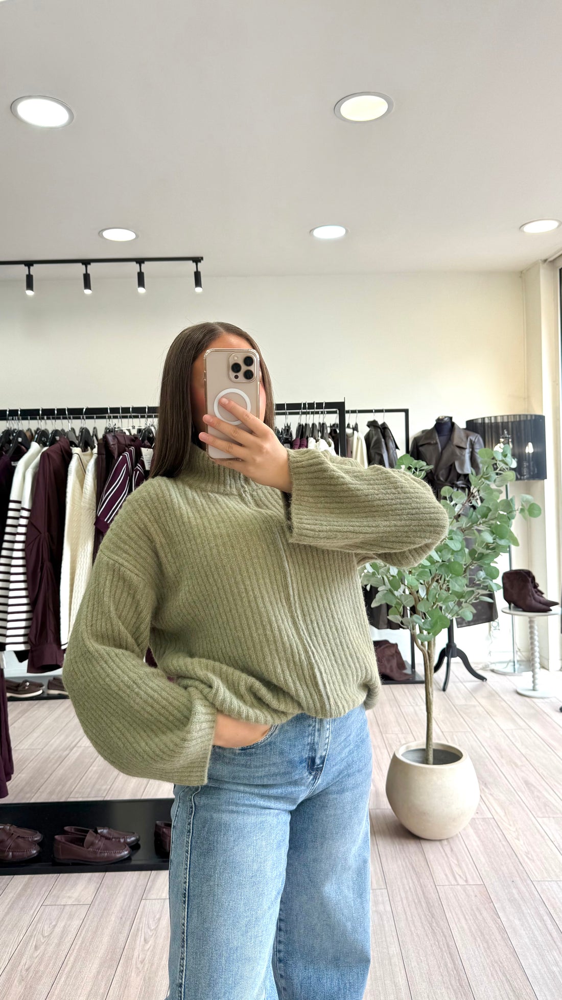 Cardigan Emilie olive
