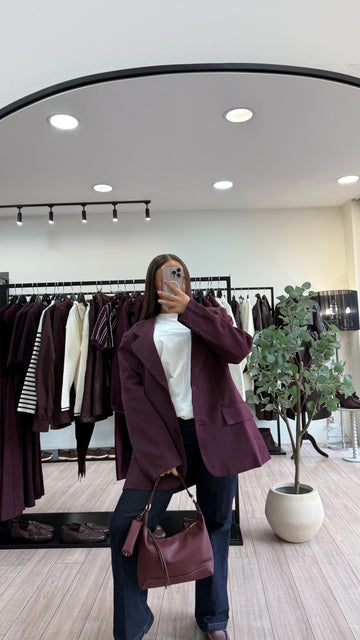 Blazer Oversize Prune