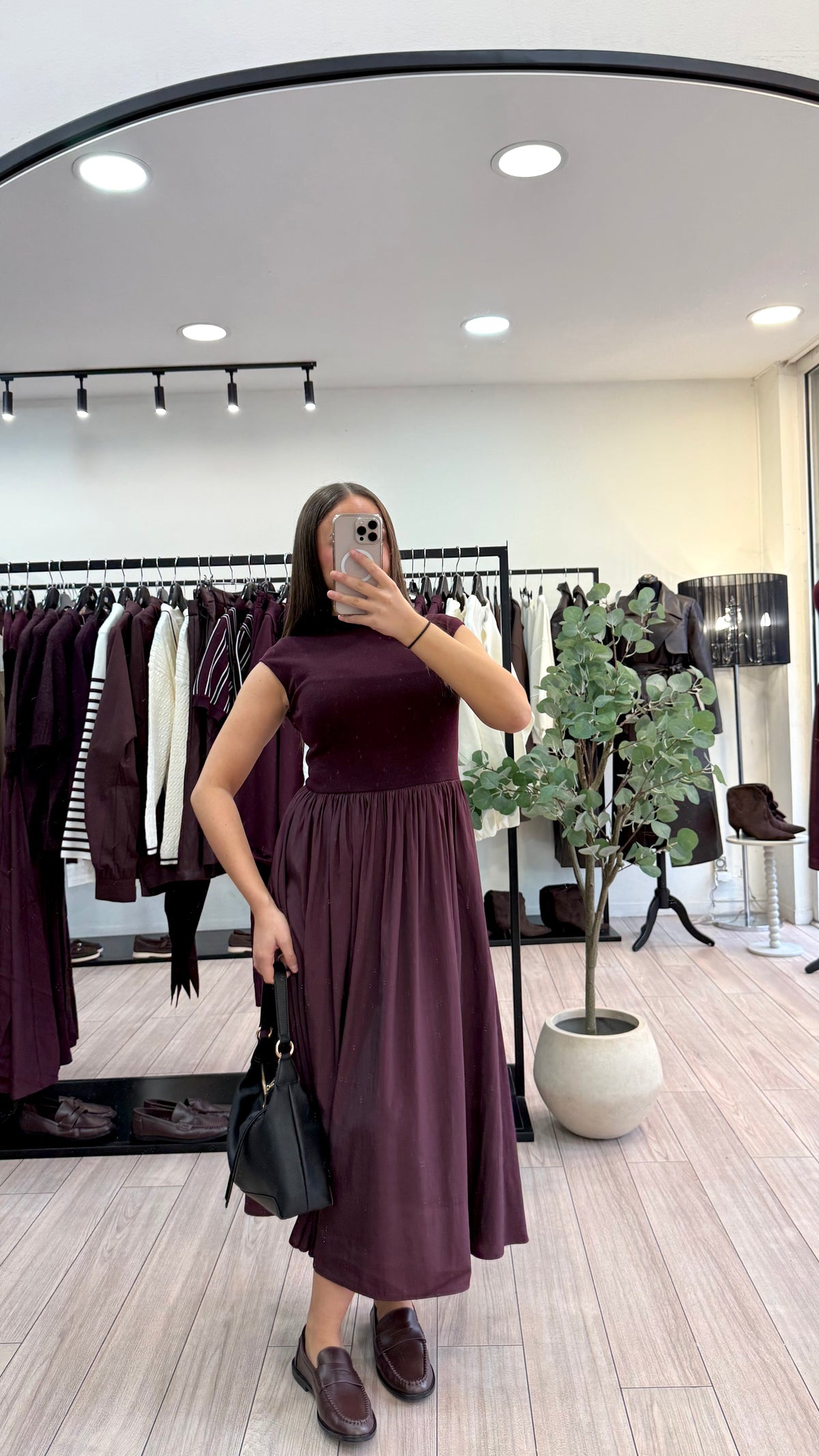 Robe Anais prune