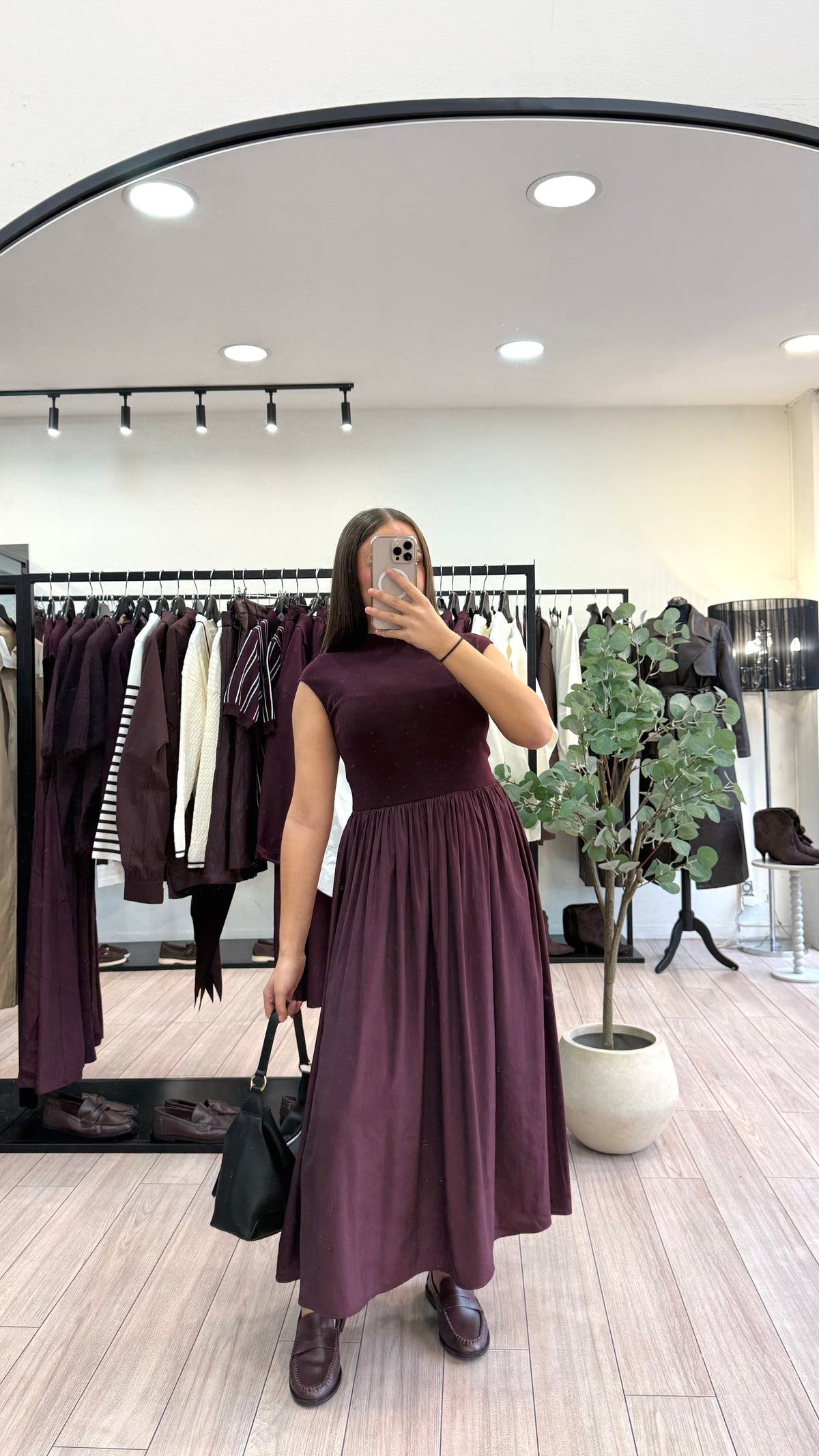 Robe Anais prune