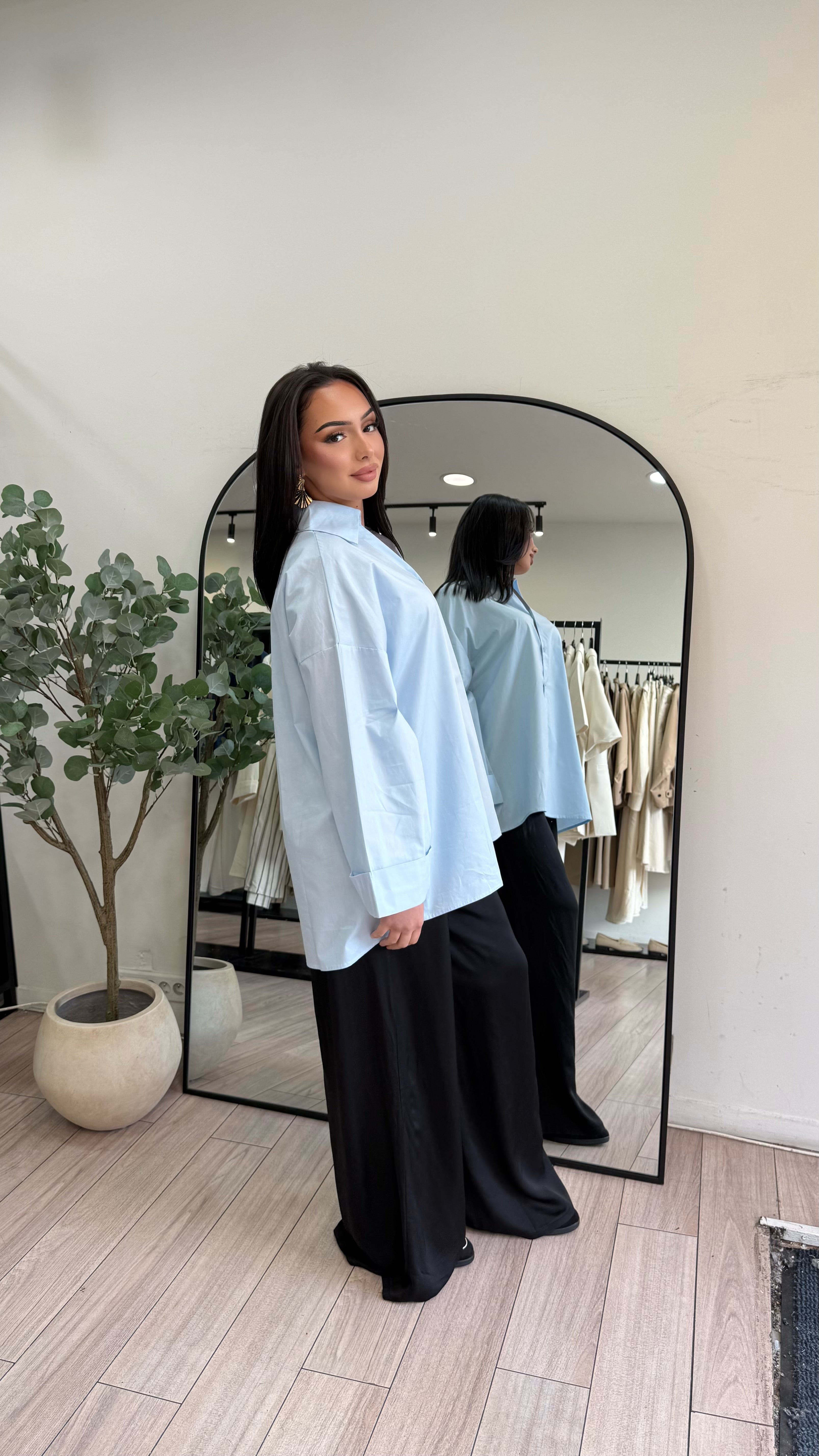 Chemise oversize Bleu