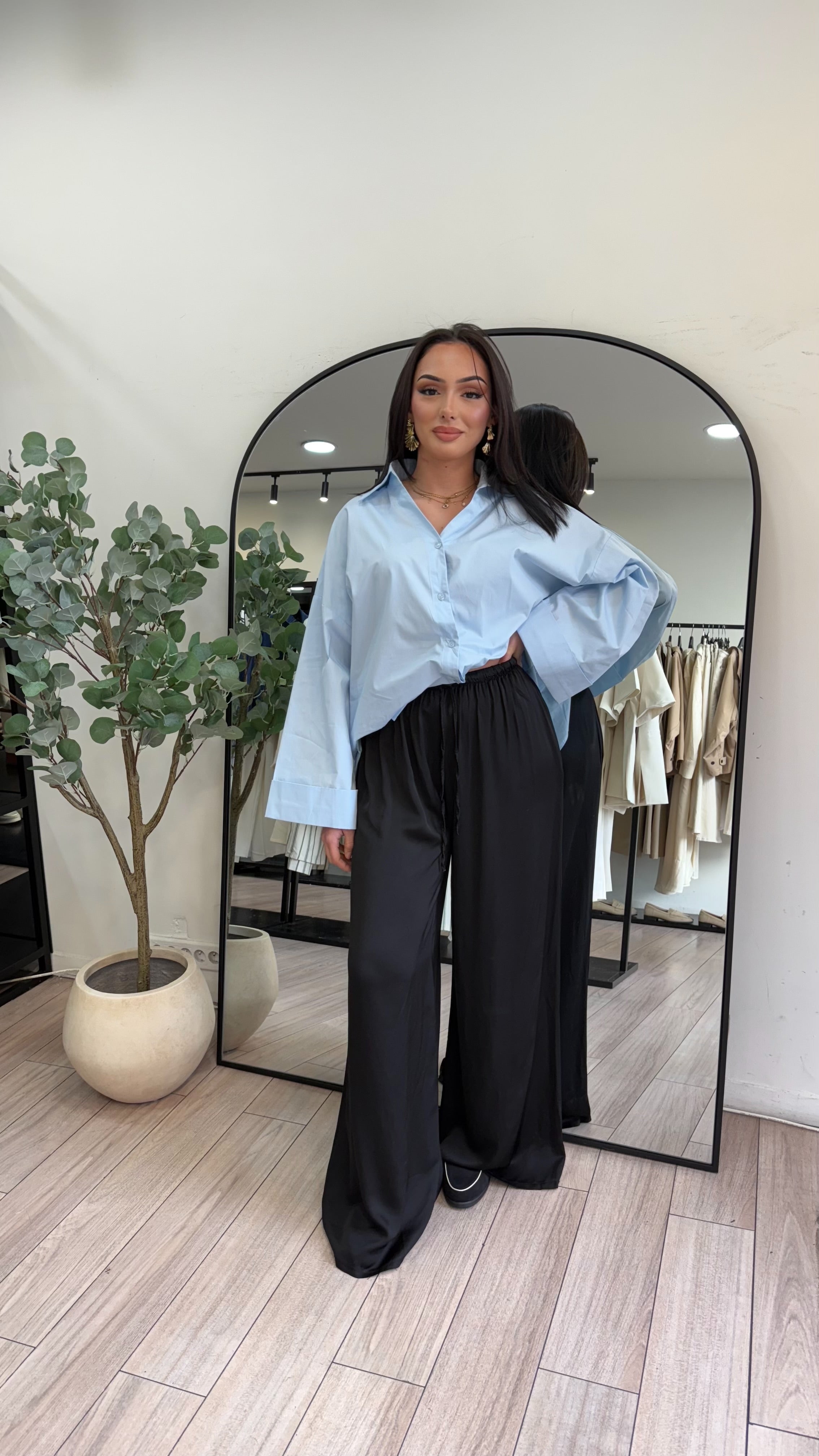 Pantalon fluide kay noir