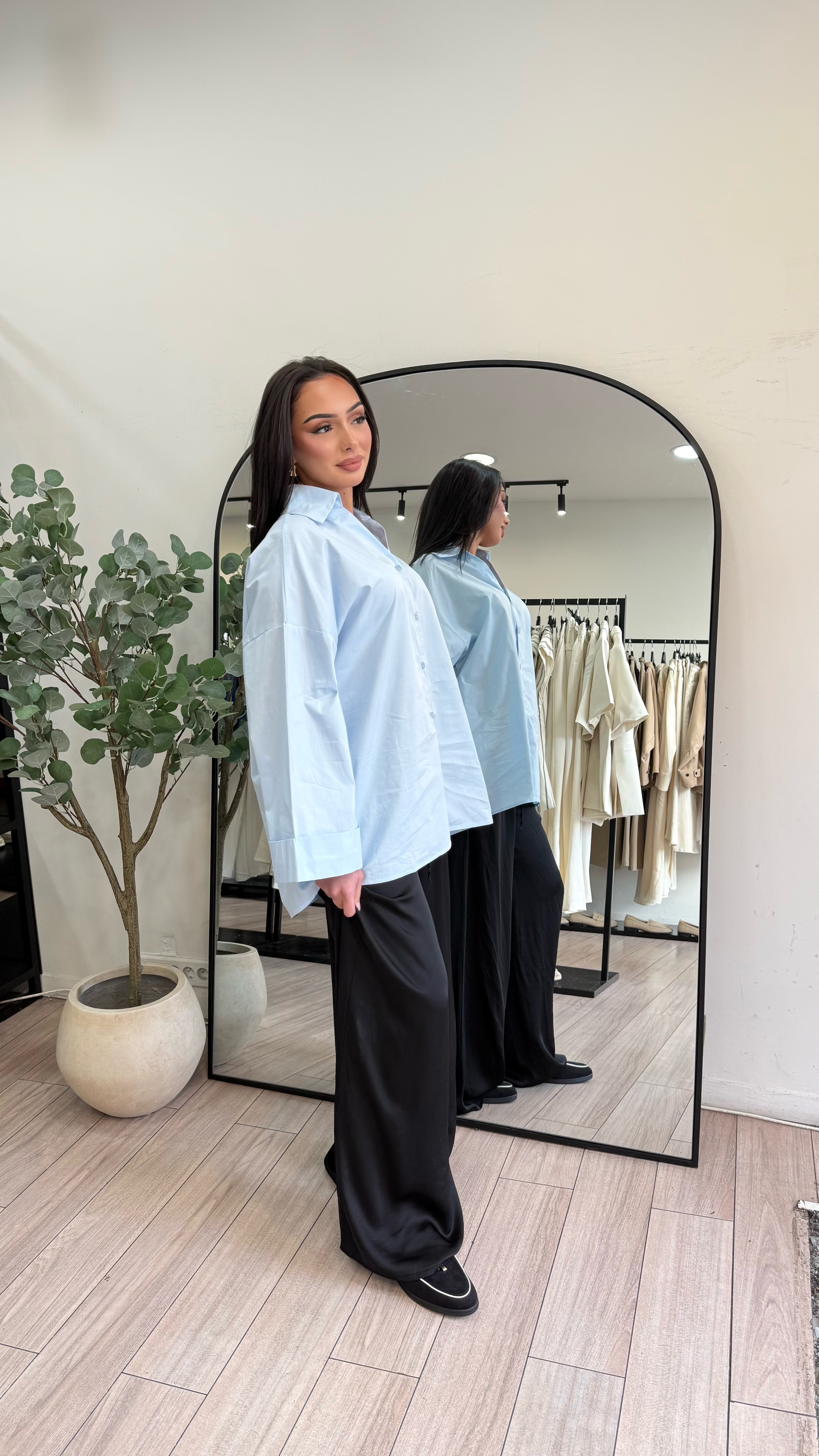 Chemise oversize Bleu