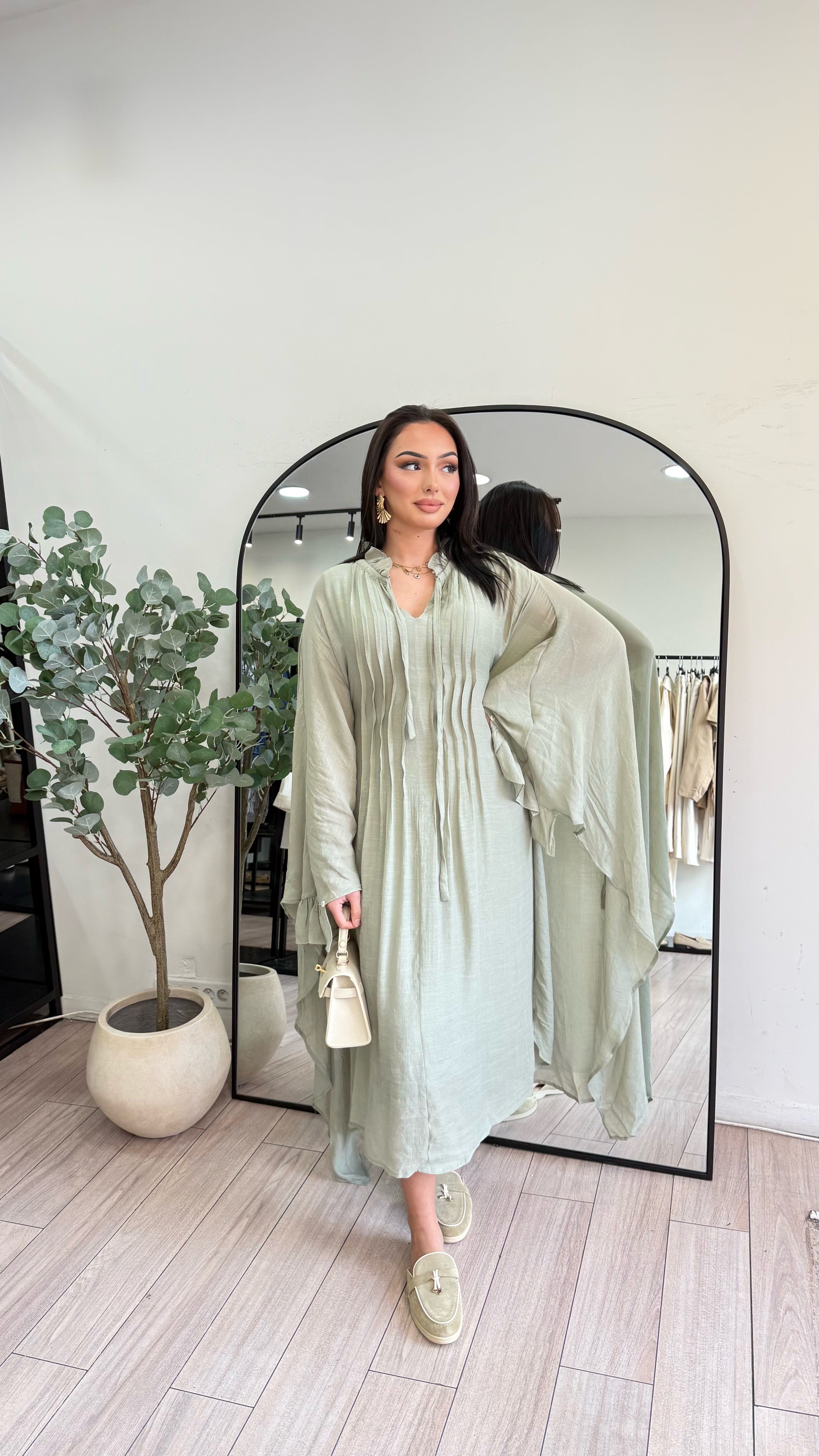 Robe Helena vert clair