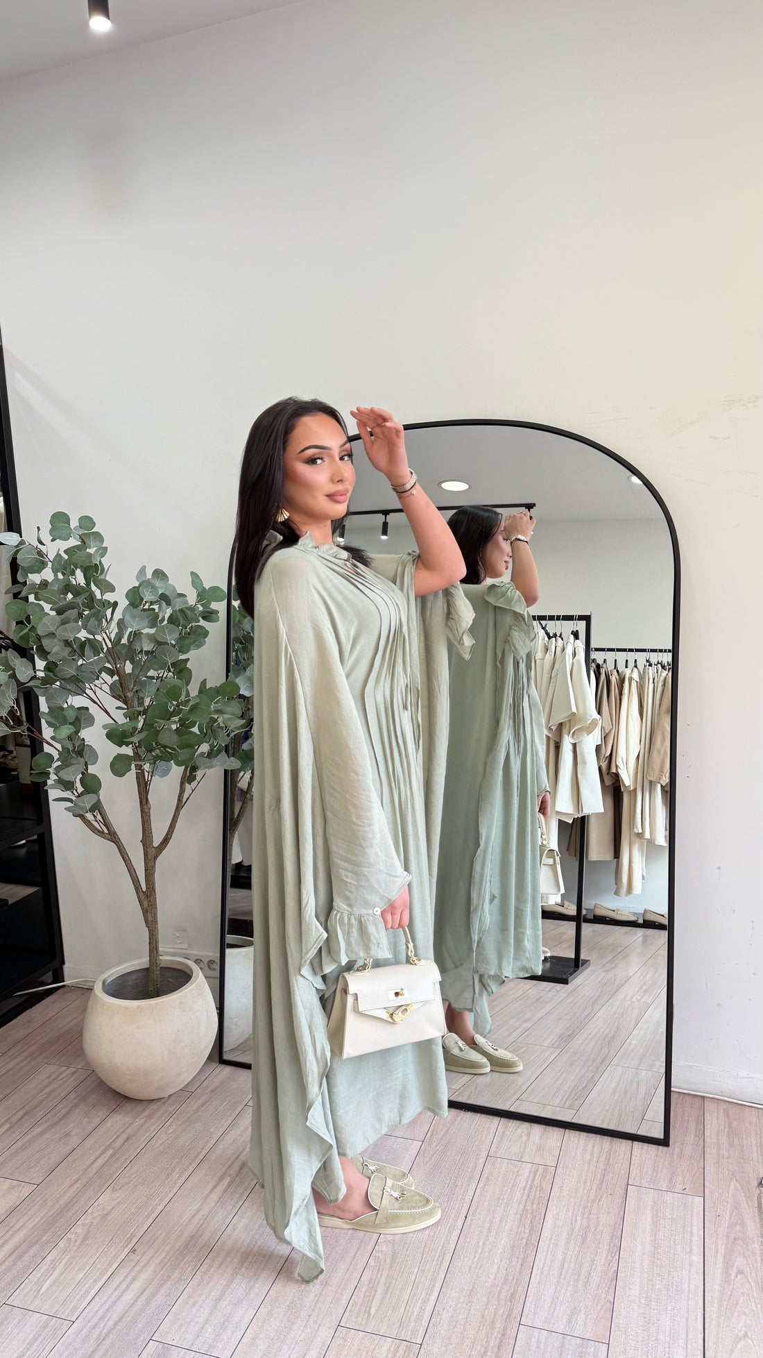 Robe Helena vert clair