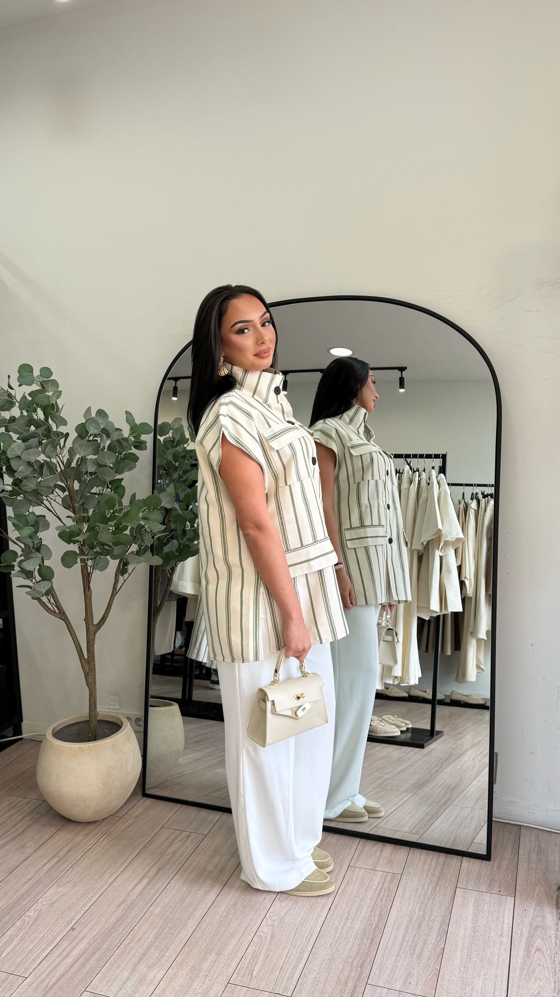 veste à rayures Ana