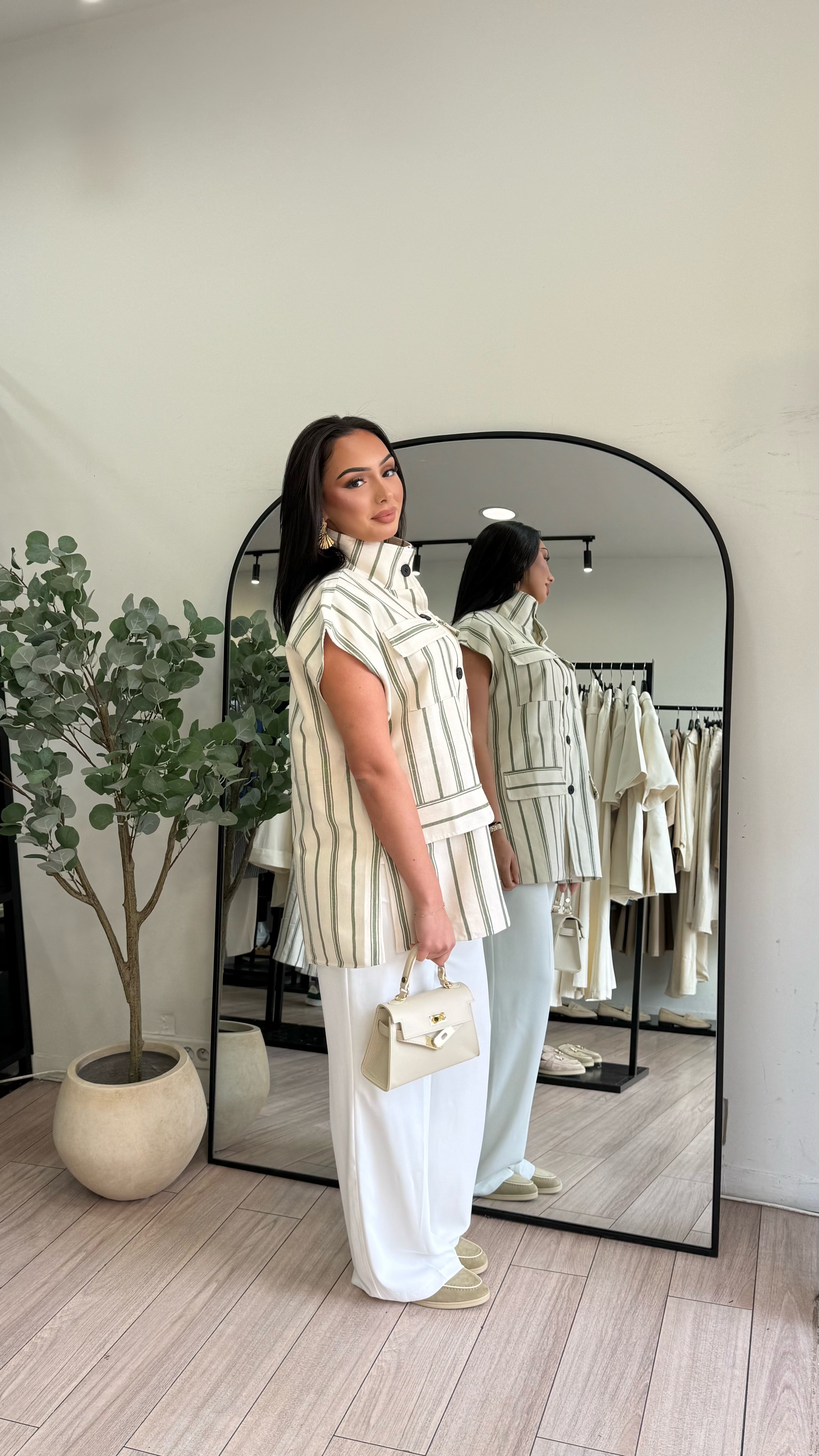 veste à rayures Ana