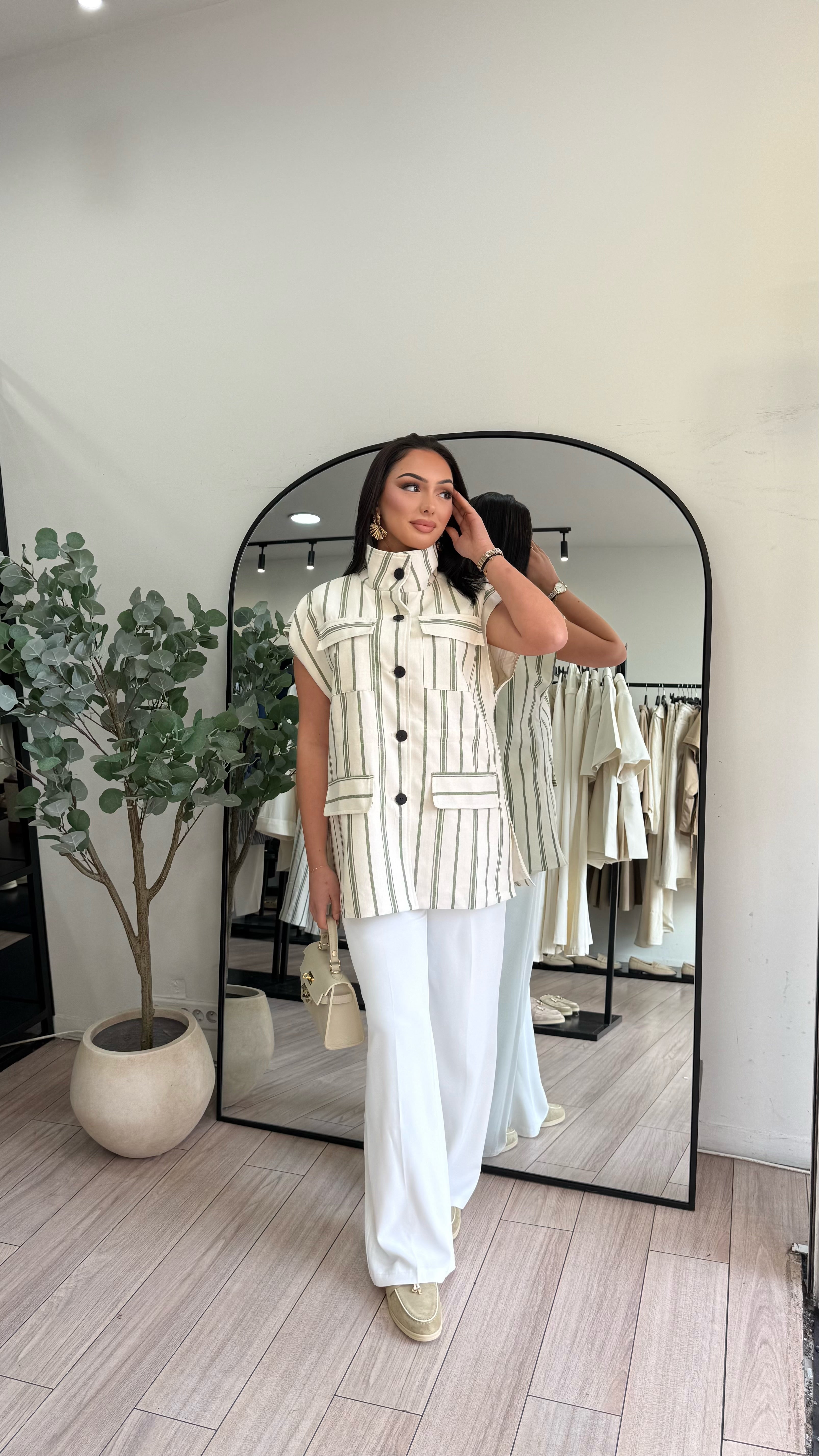 veste à rayures Ana