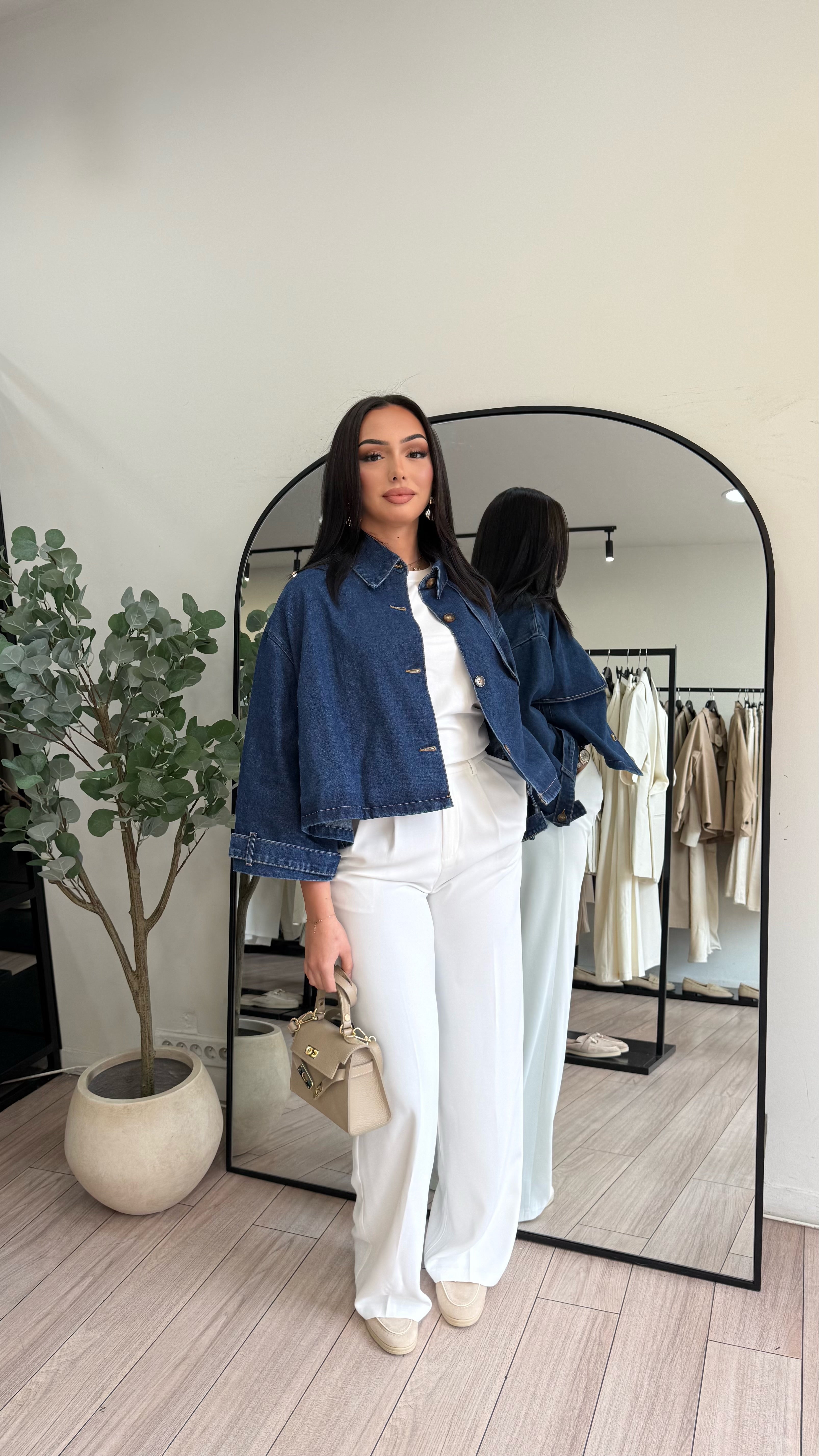 pantalon fluide blanc