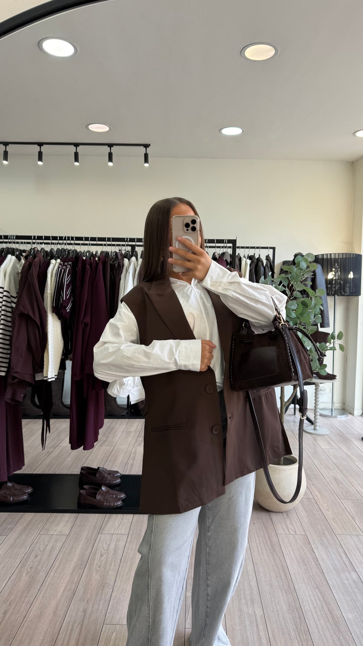 Blazer sans Manches Judith choco