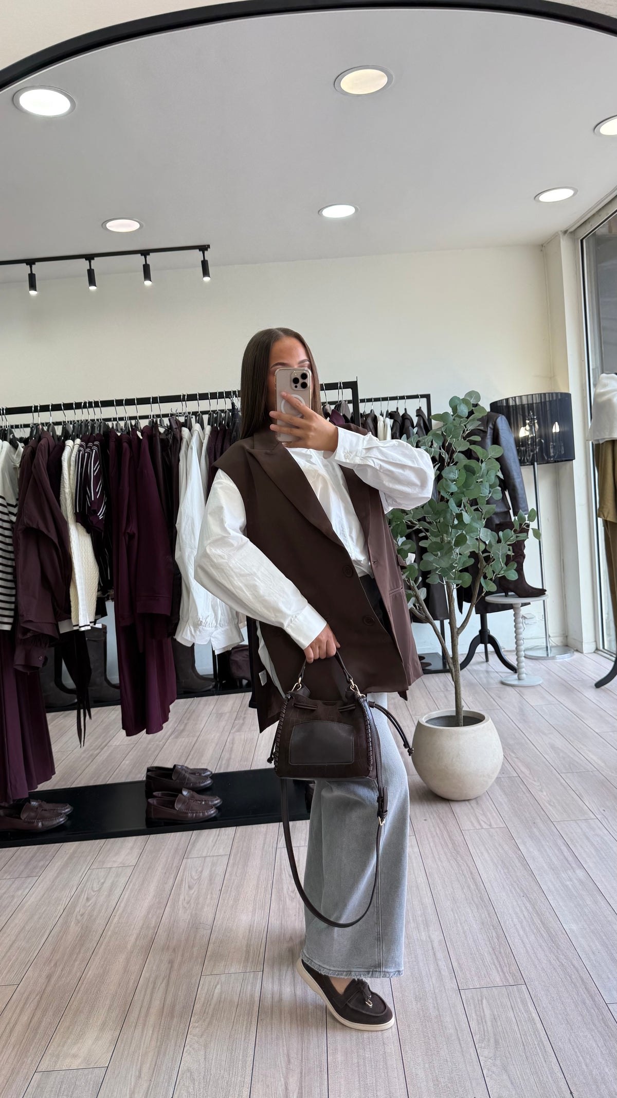 Blazer sans Manches Judith choco