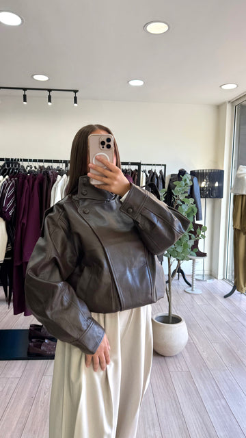 Perfecto simili cuir choco