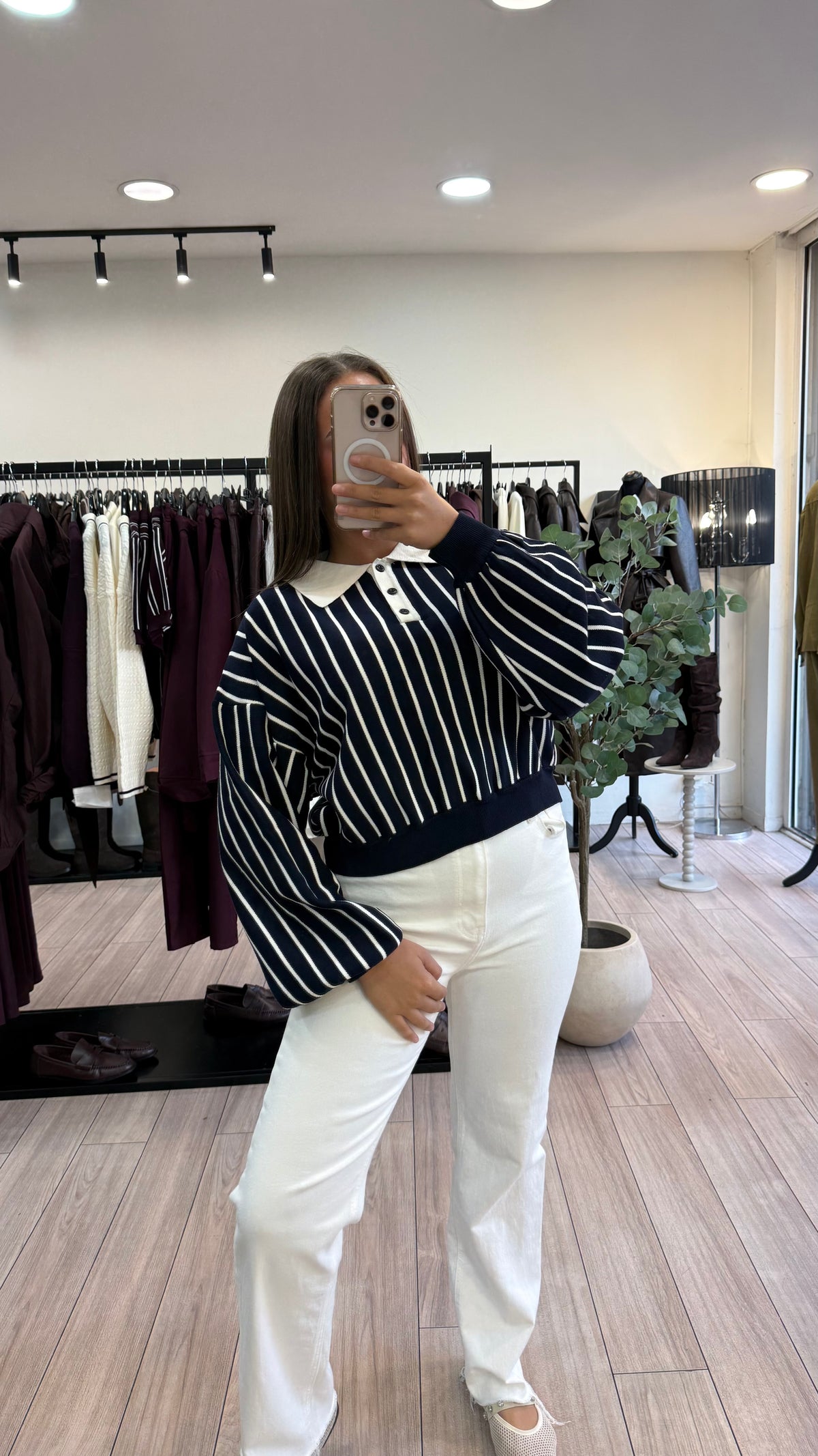 Pull Maryne Bleu à rayures